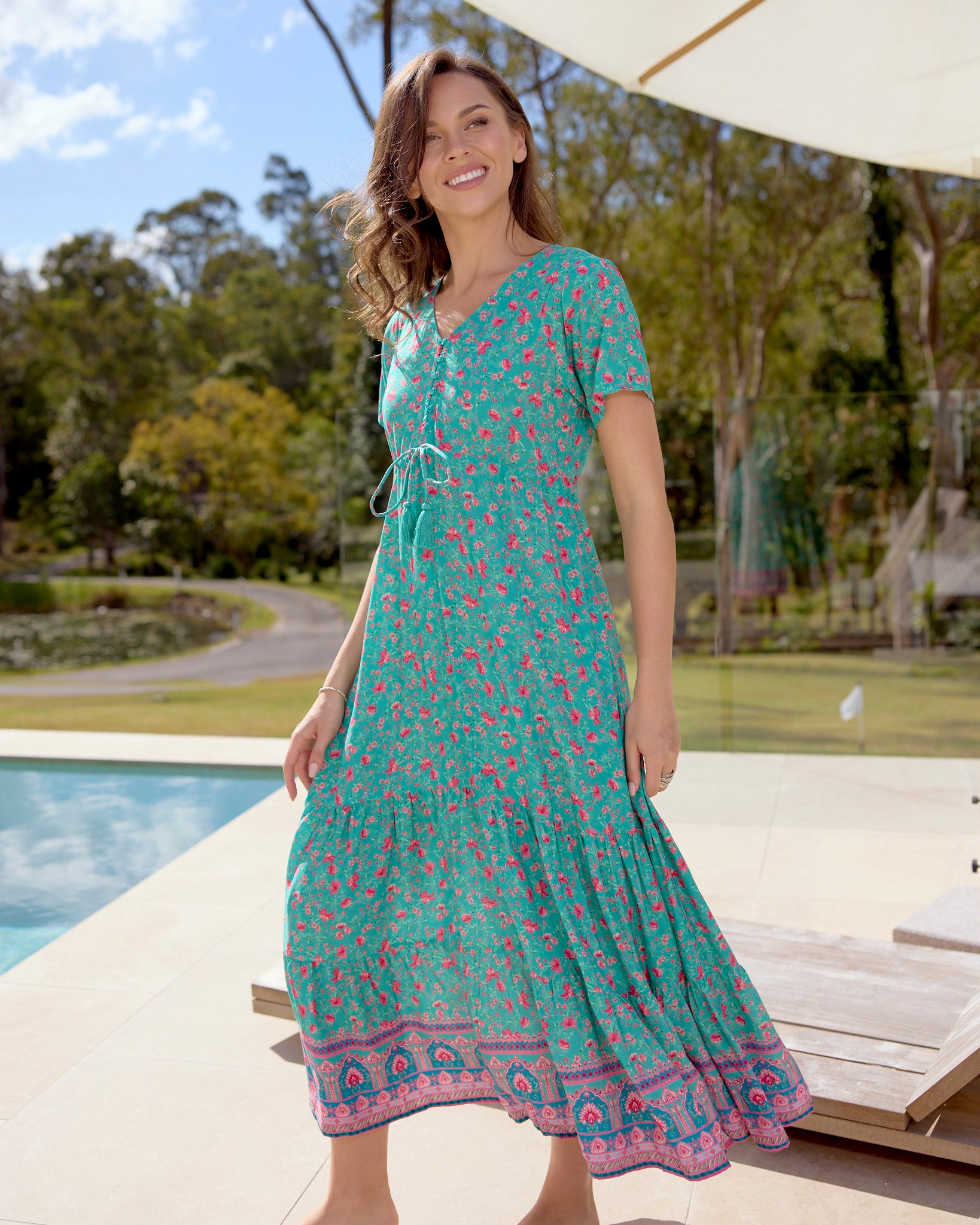 MANDY MIDI DRESS OPAL DREAM