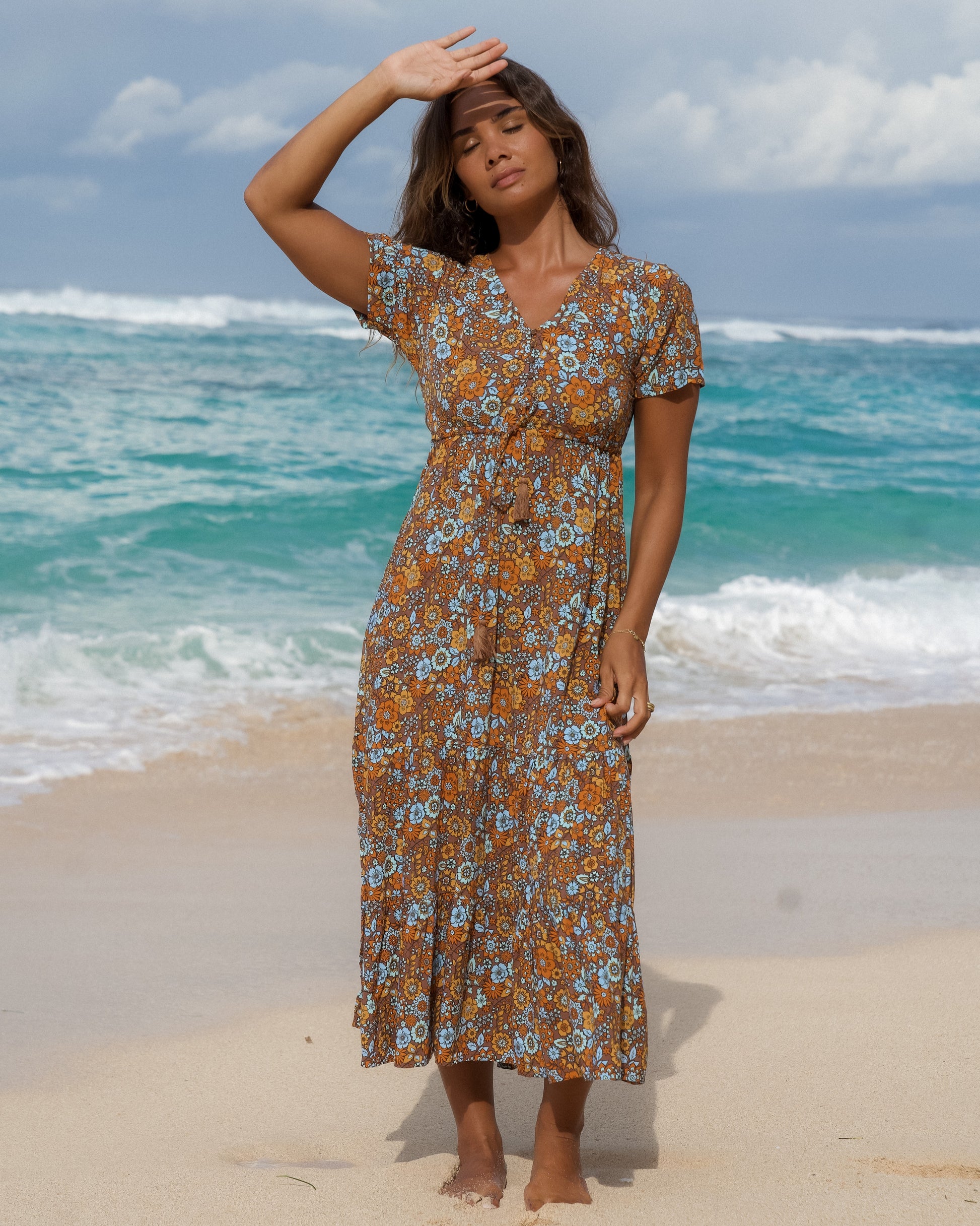 MANDY MIDI DRESS AFTERGLOW