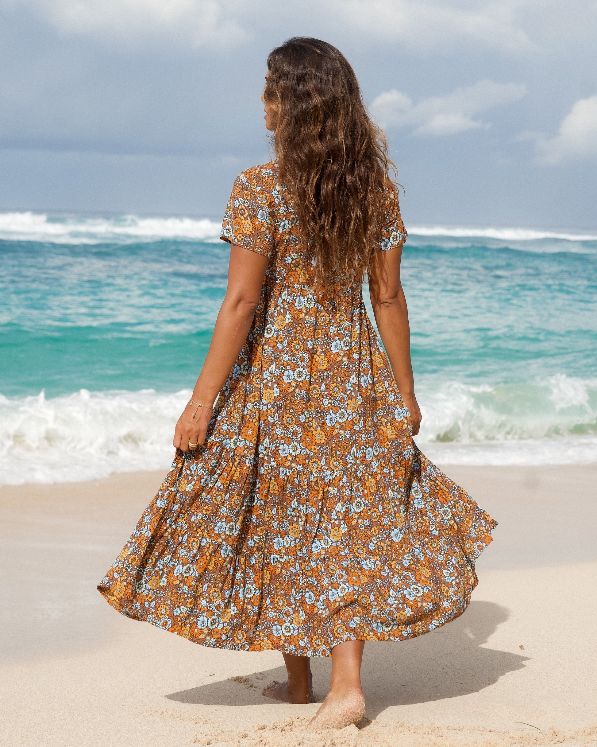 MANDY MIDI DRESS AFTERGLOW