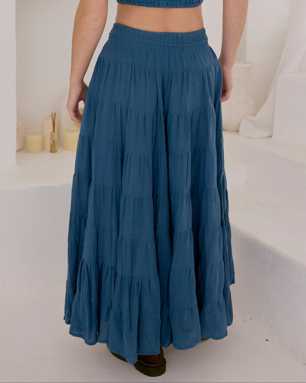 CASSIE MAXI SKIRT DENIM