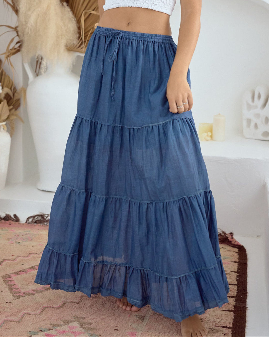 BELLA MAXI SKIRT NAVY