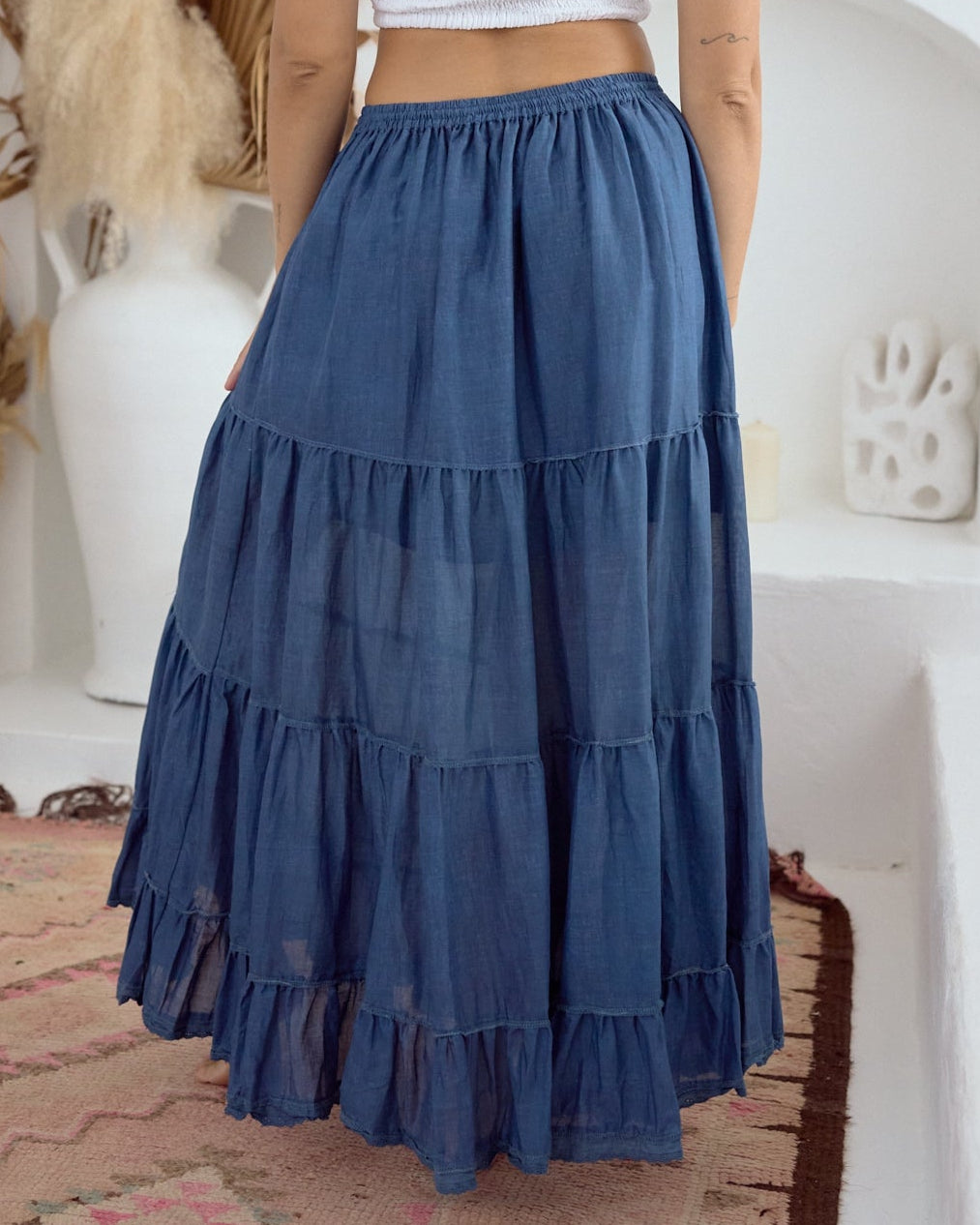 BELLA MAXI SKIRT NAVY