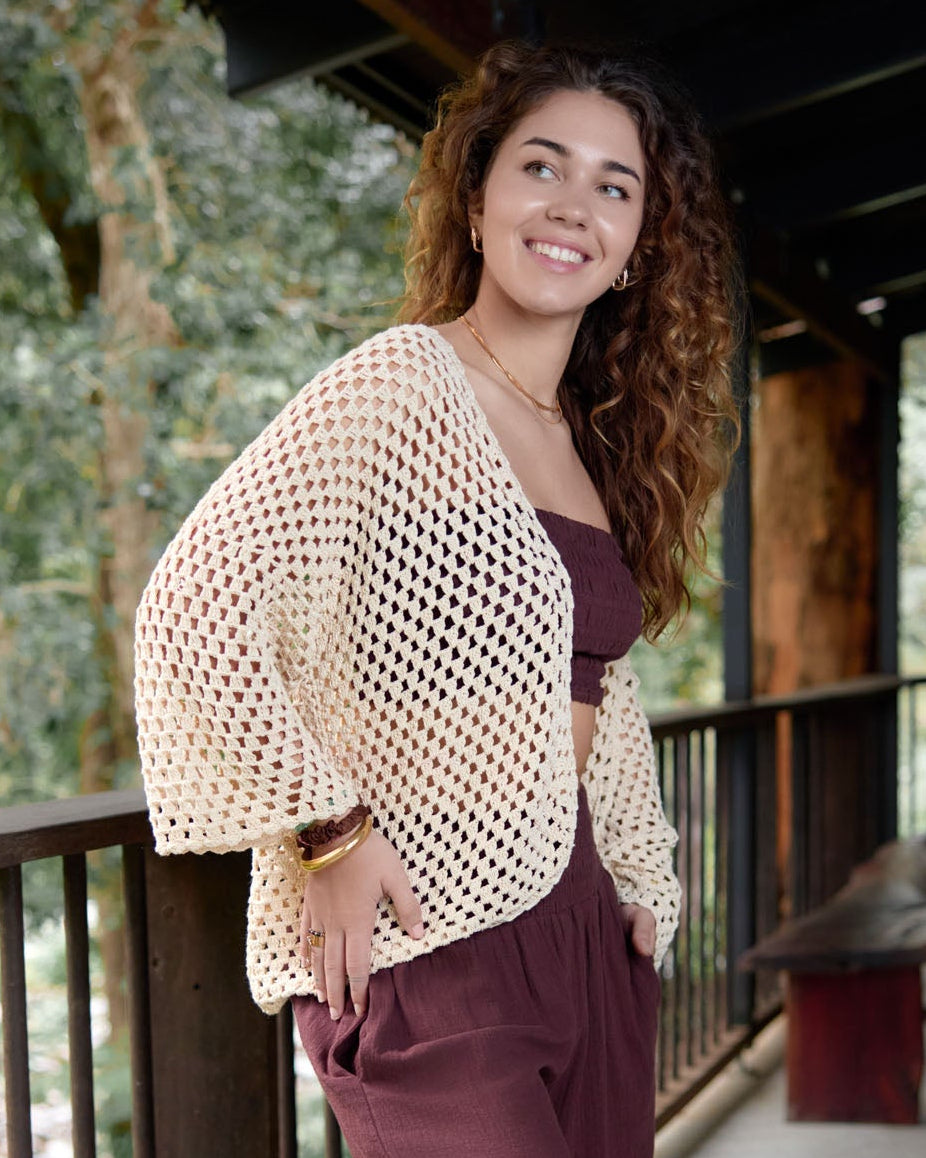 KYLA CARDIGAN VINTAGE CREAM