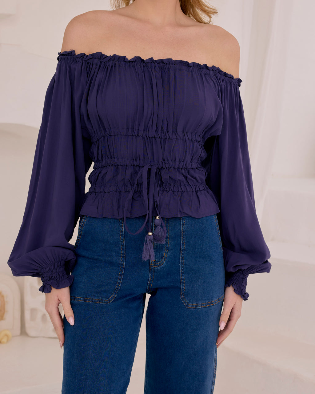 MOLLY TOP NAVY