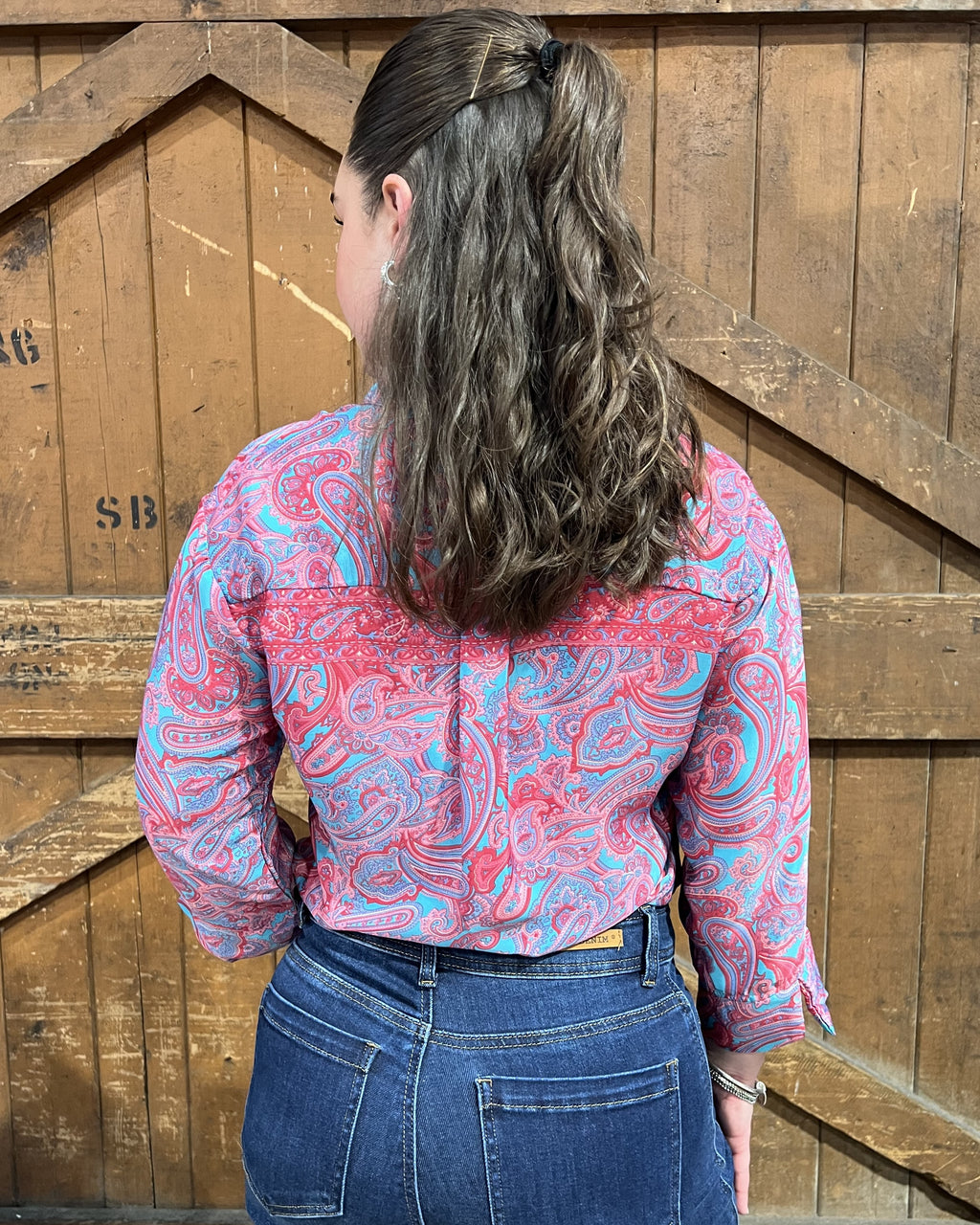 EVELYN SHIRT AQUA