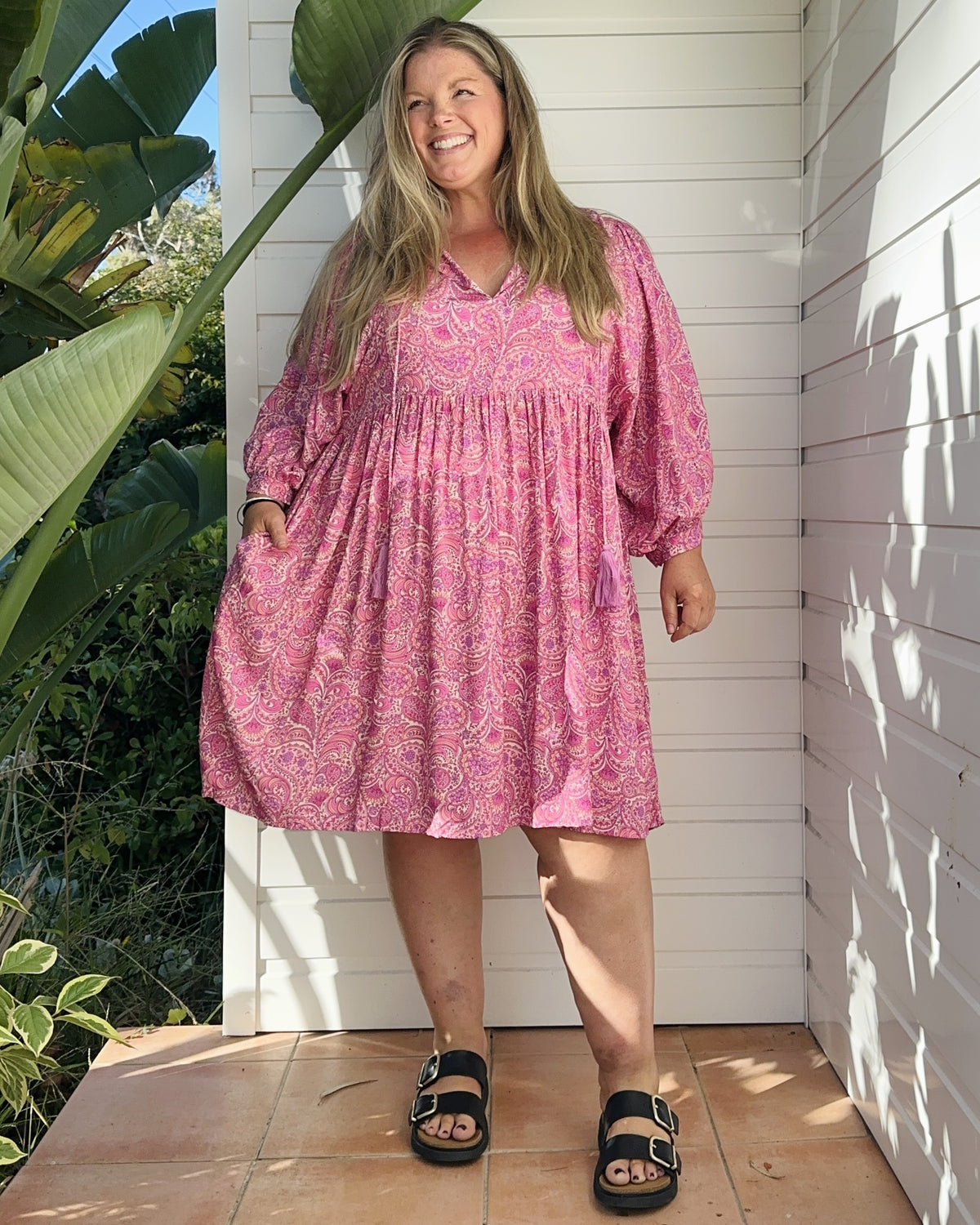 LACI MINI DRESS PEACH FIZZ
