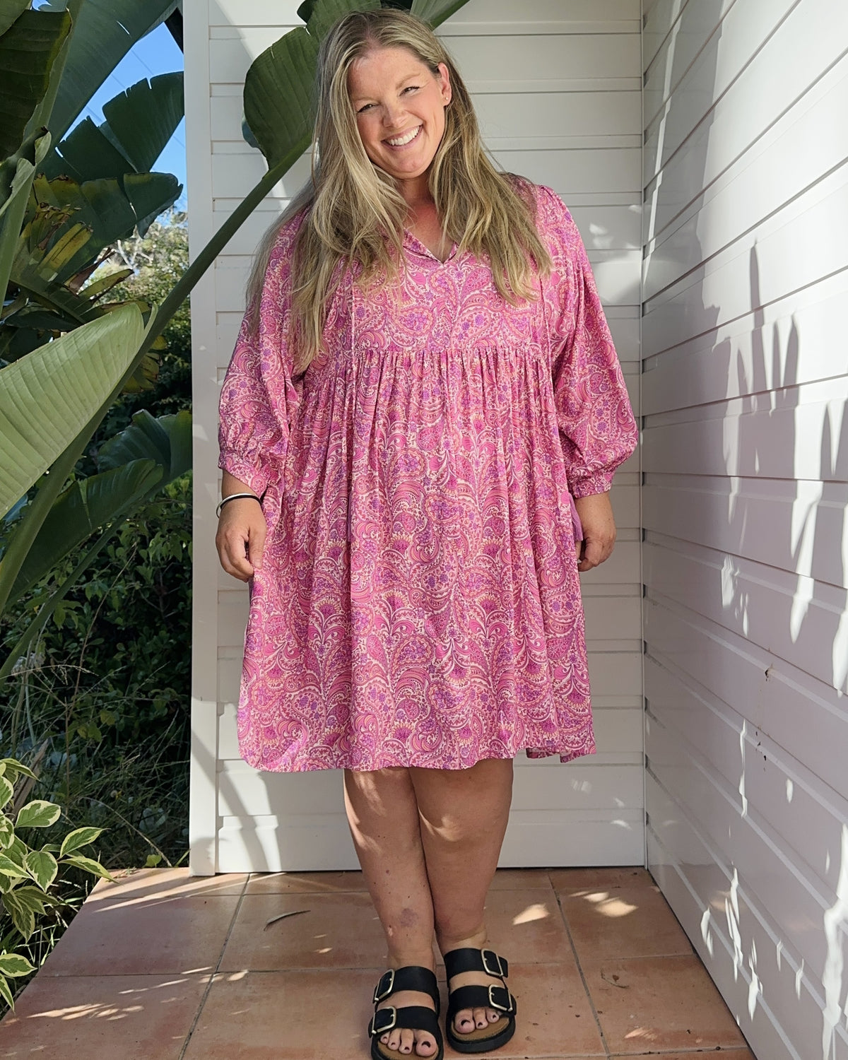 LACI MINI DRESS PEACH FIZZ