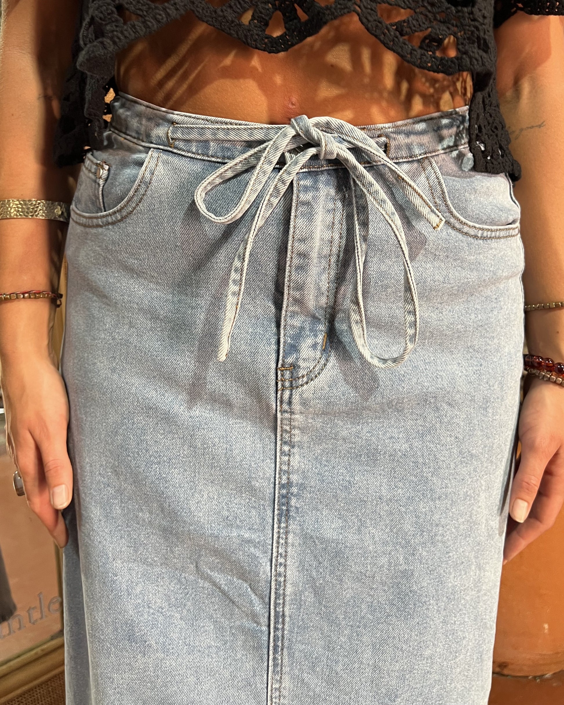 MAXIMUS DENIM SKIRT LIGHT BLUE