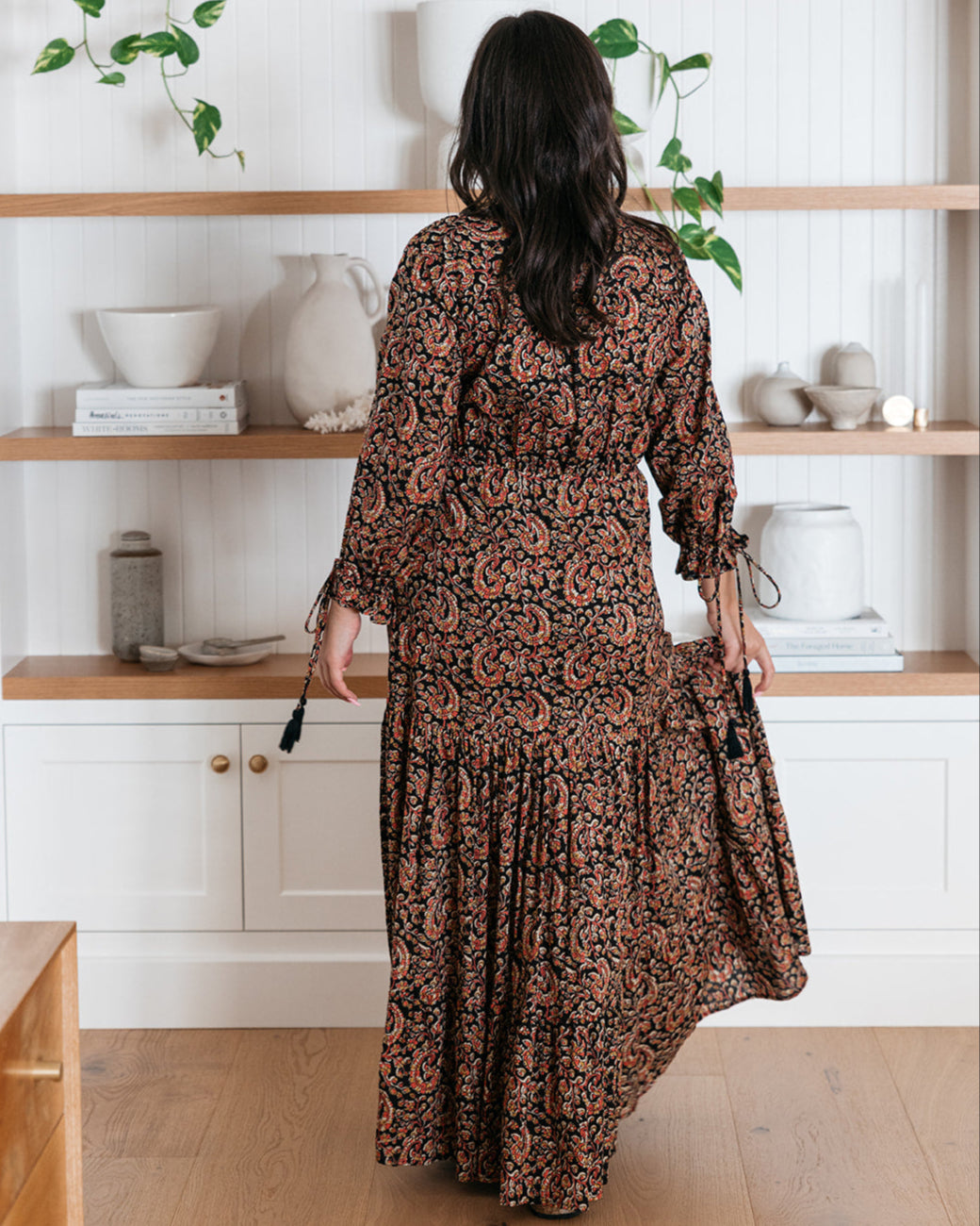 MIMI MAXI DRESS BLACK DESERT