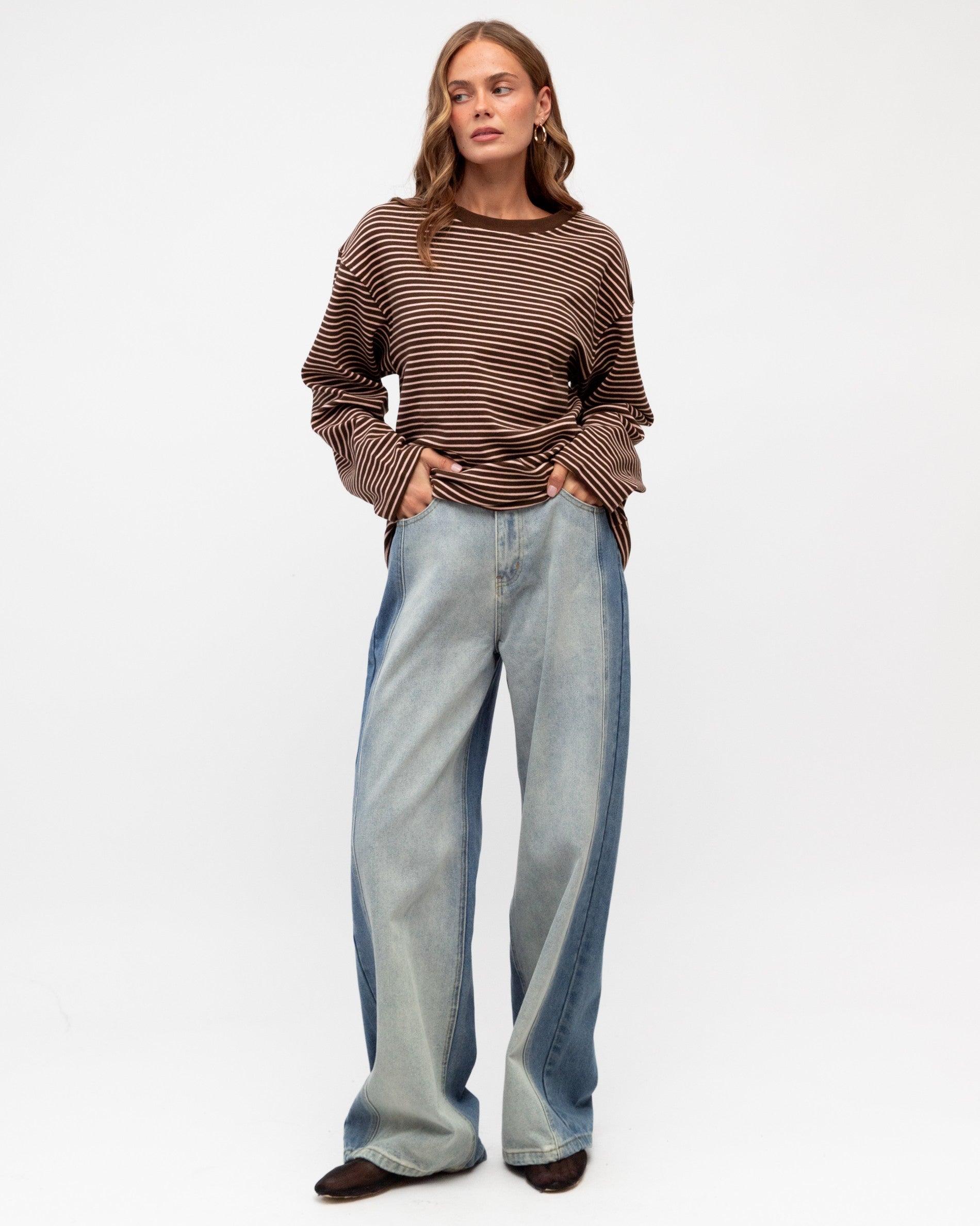 MADDIE LONG SLEEVE TEE PINK