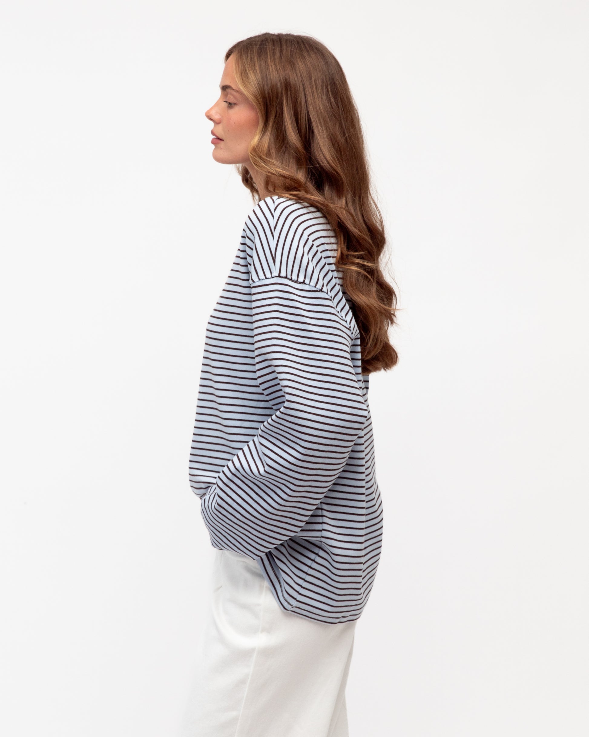 MADDIE LONG SLEEVE TEE BLUE