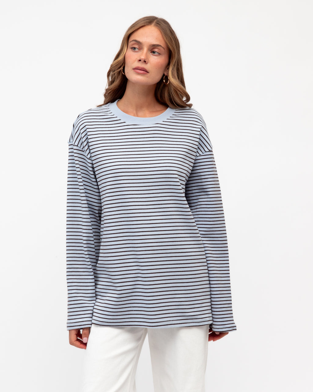 MADDIE LONG SLEEVE TEE BLUE
