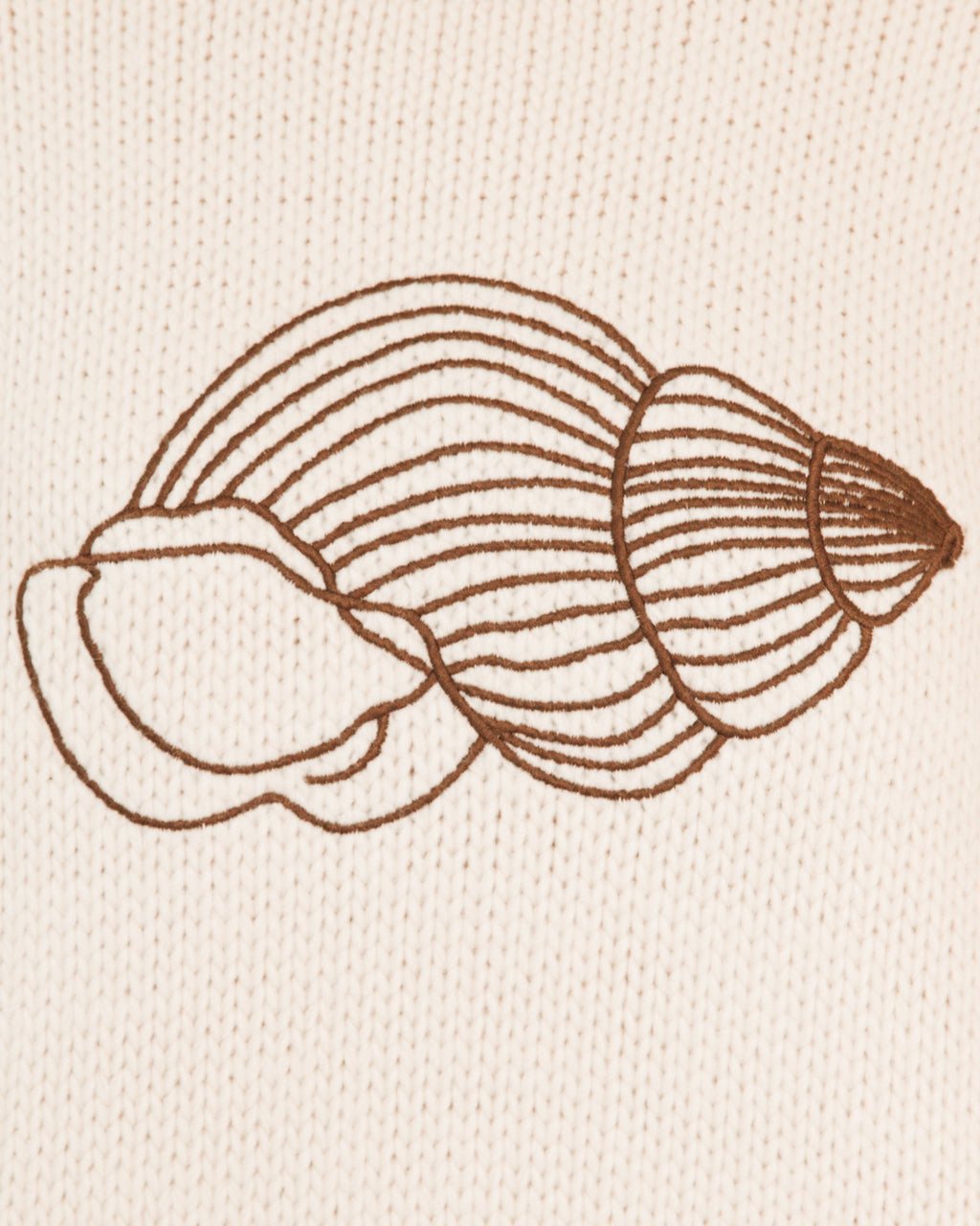 SHELL KNIT JUMPER CREAM