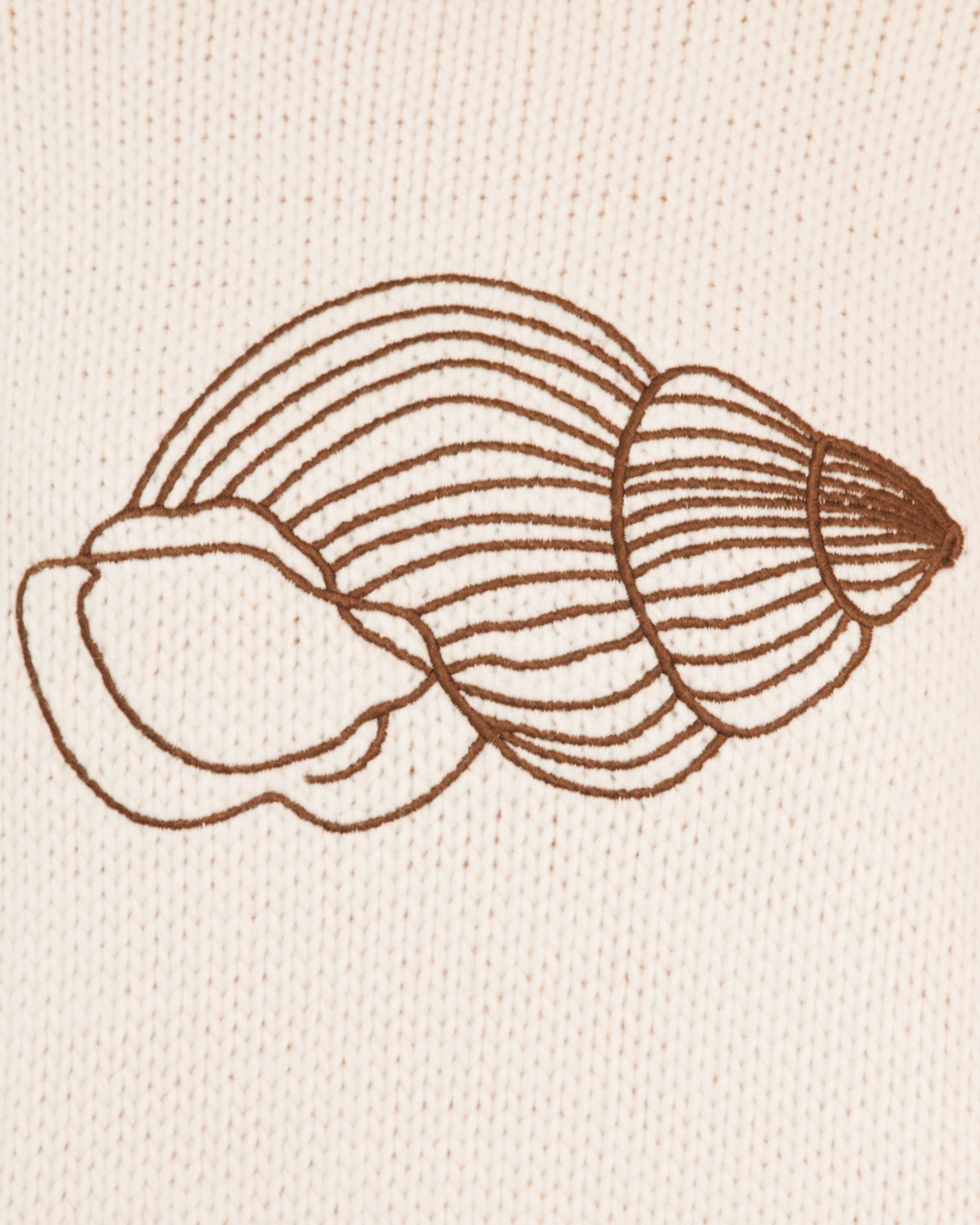 SHELL KNIT JUMPER CREAM