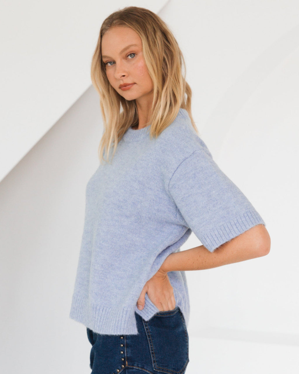 MONDAY KNIT BLUE