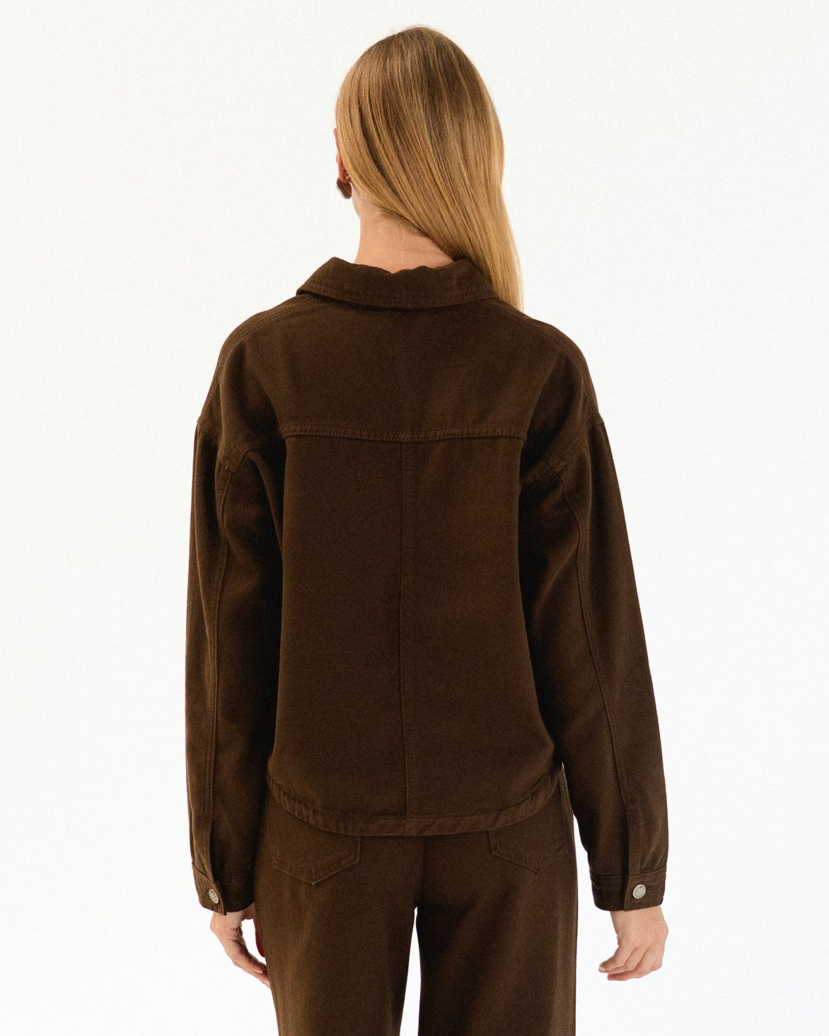 SYDNEY DRILL JACKET CHOCOLATE