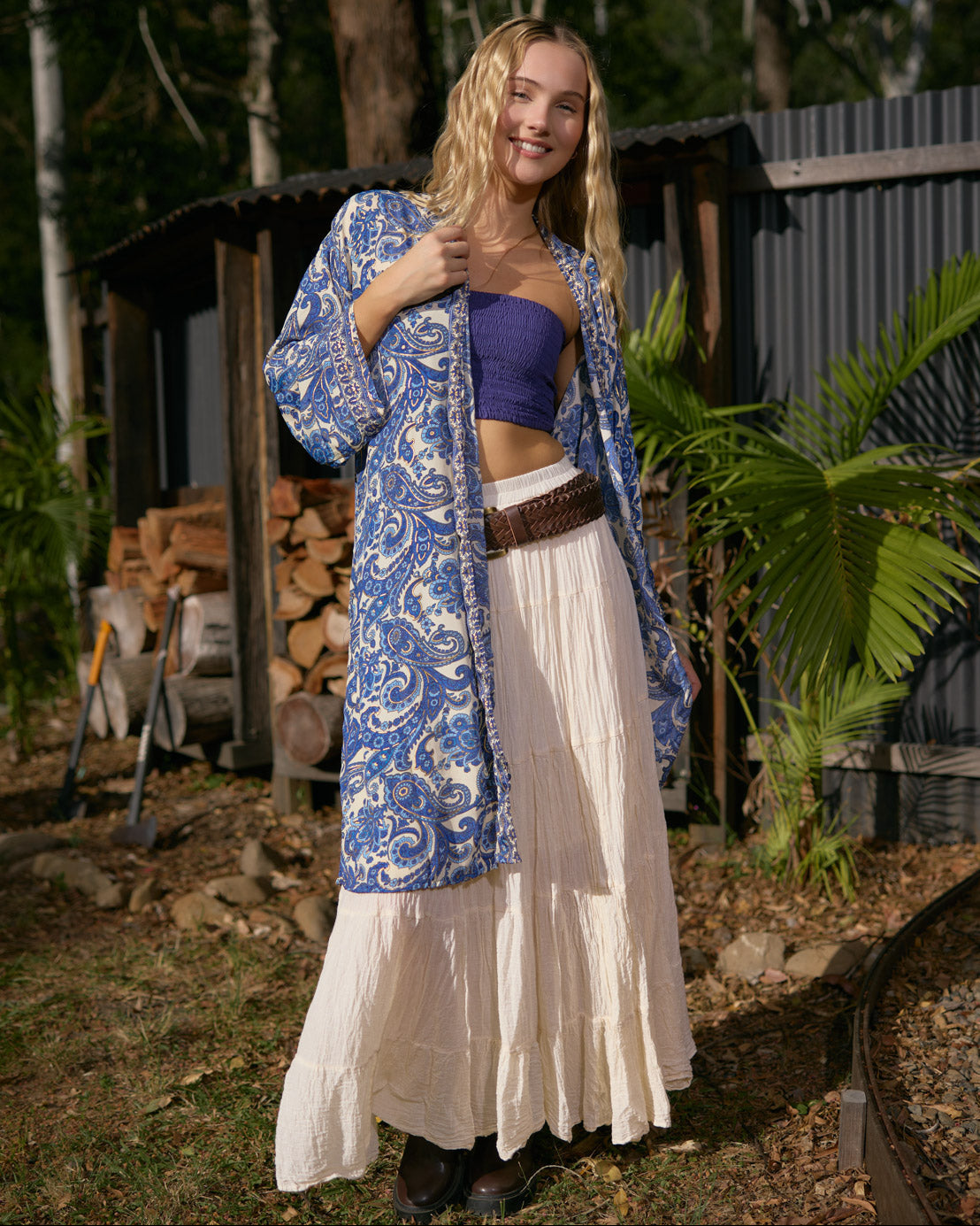 SOLARA MIDI KIMONO SEA WHISPER