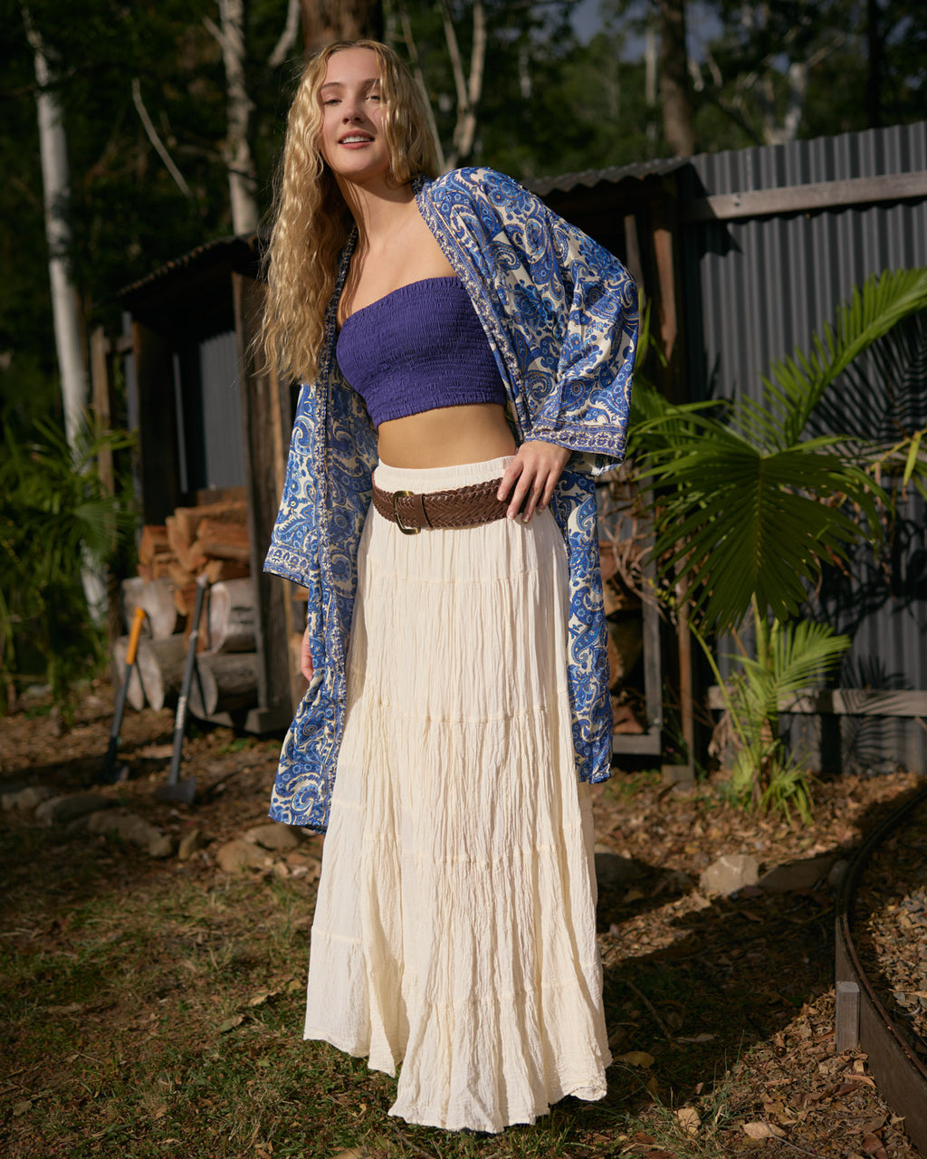 SOLARA MIDI KIMONO SEA WHISPER