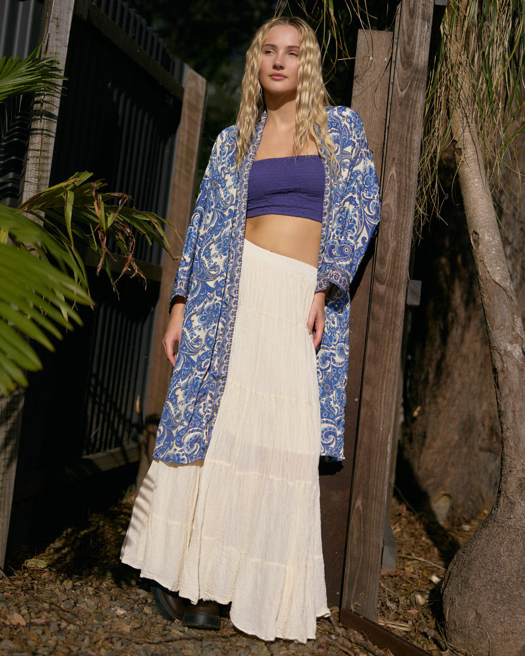 SOLARA MIDI KIMONO SEA WHISPER