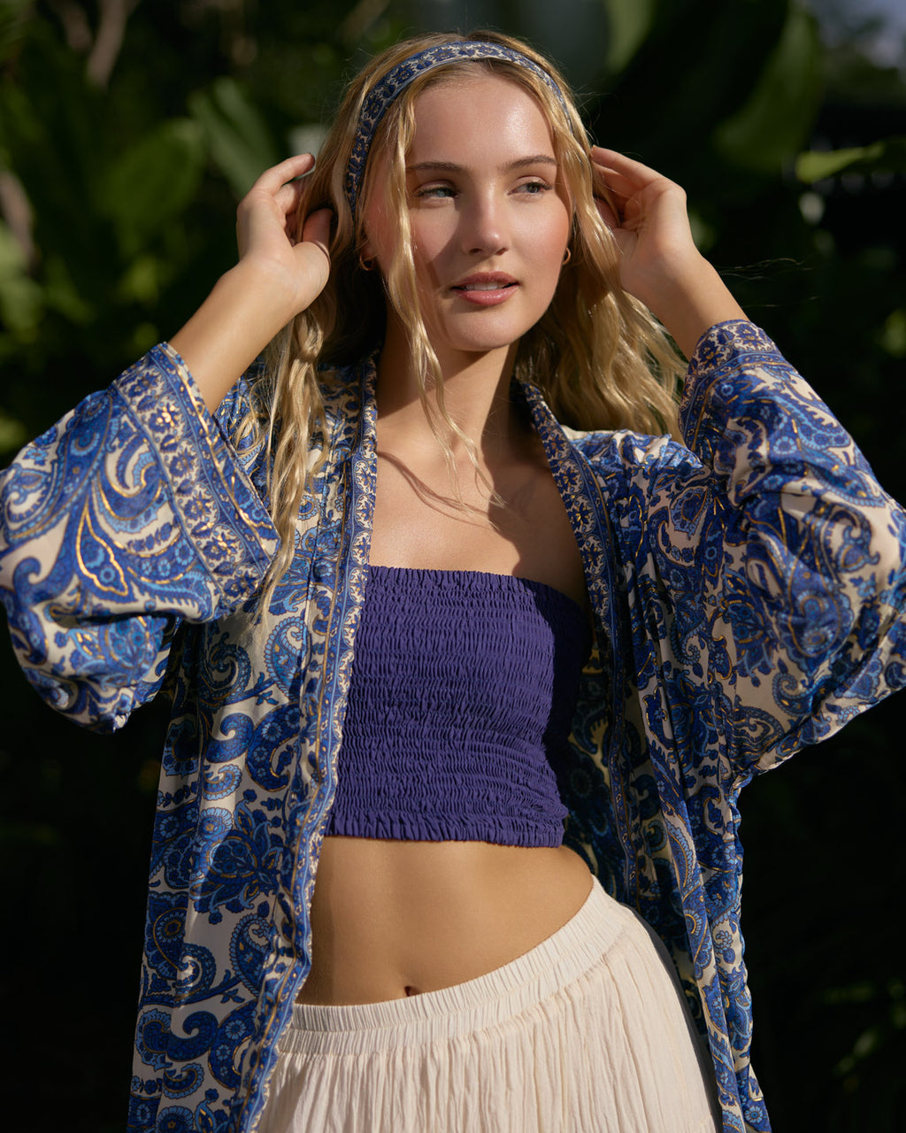 SOLARA MIDI KIMONO SEA WHISPER