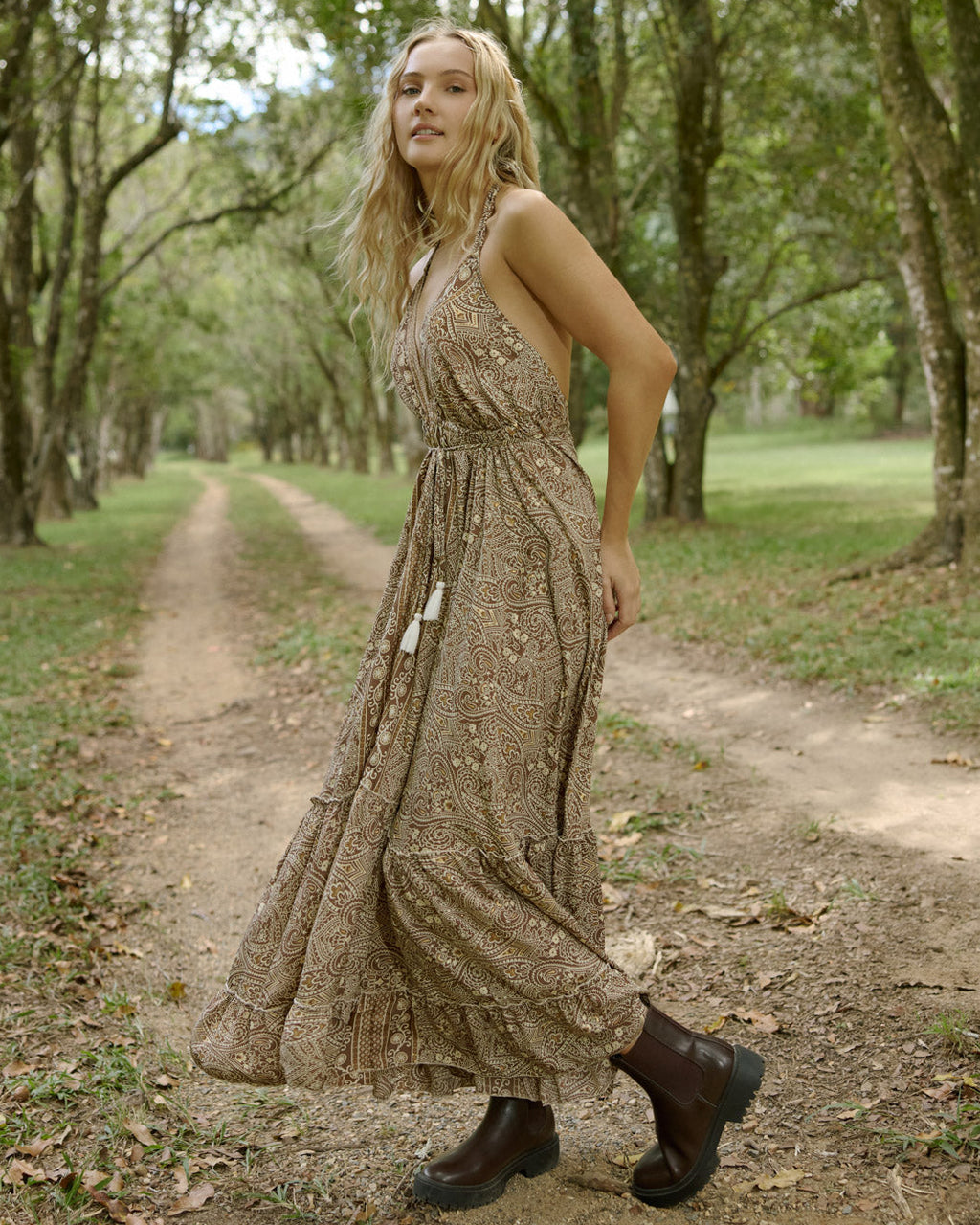 SELAH MAXI DRESS GOLD DUST