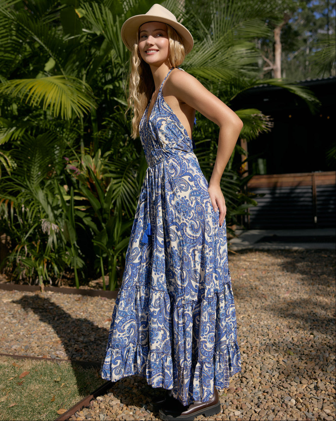 SELAH MAXI DRESS SEA WHISPER