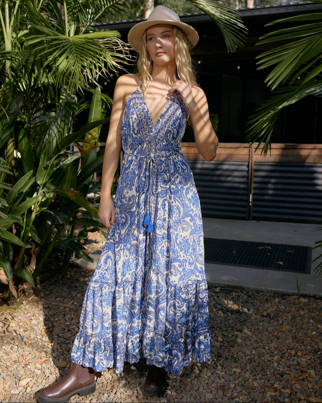 SELAH MAXI DRESS SEA WHISPER