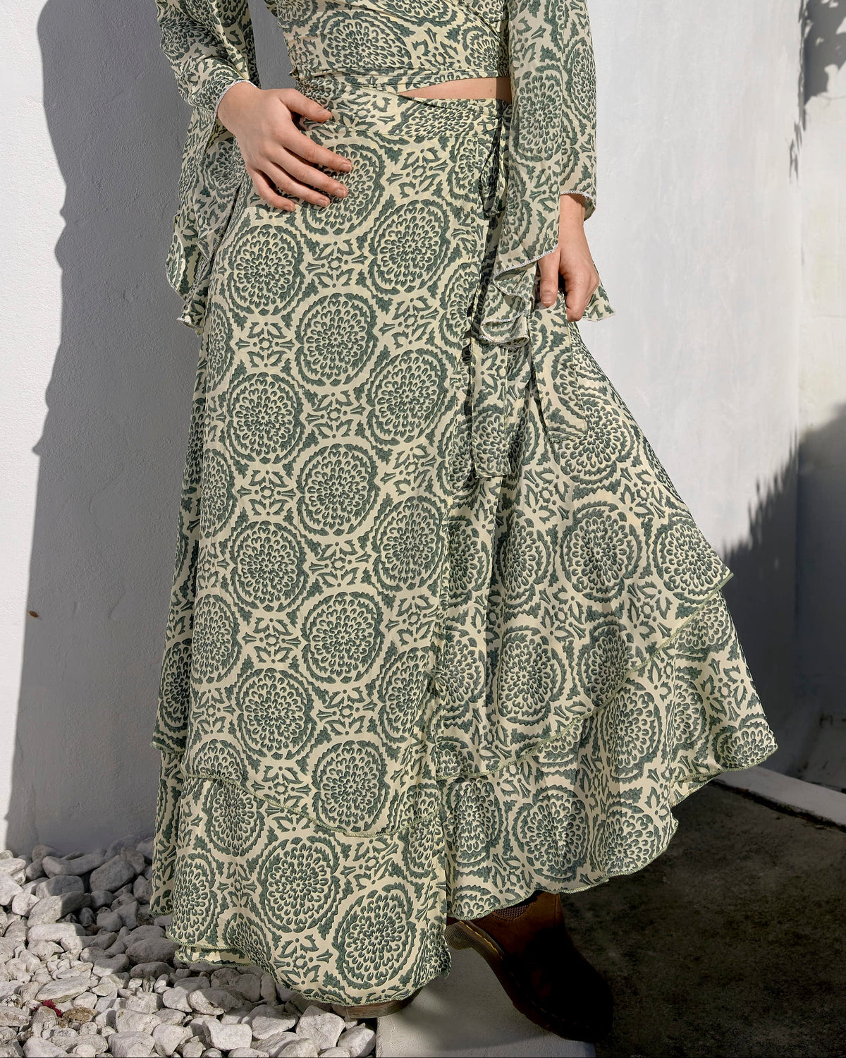 SOLEA MAXI SKIRT WILD MOSS