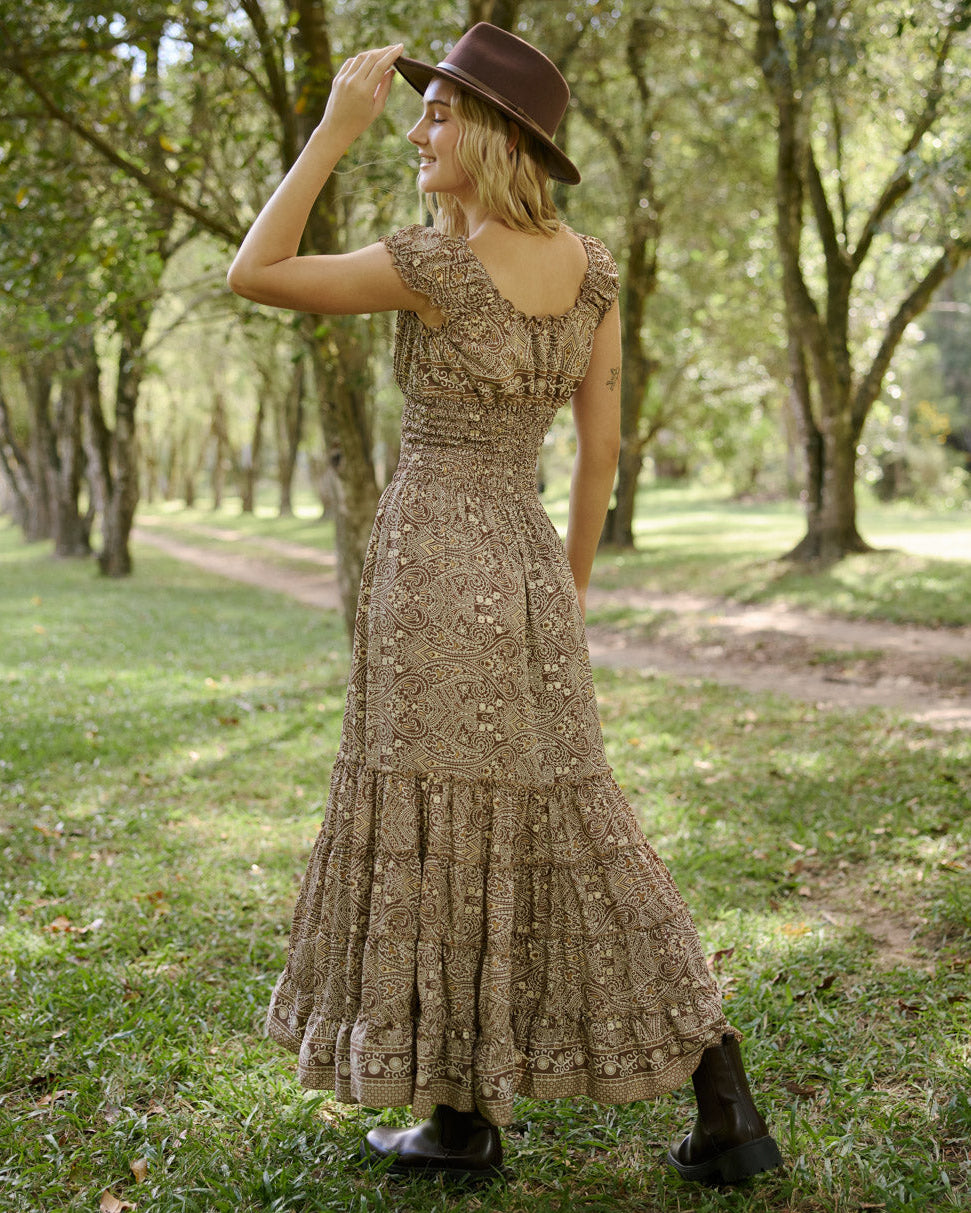 SAMARA MAXI DRESS GOLD DUST