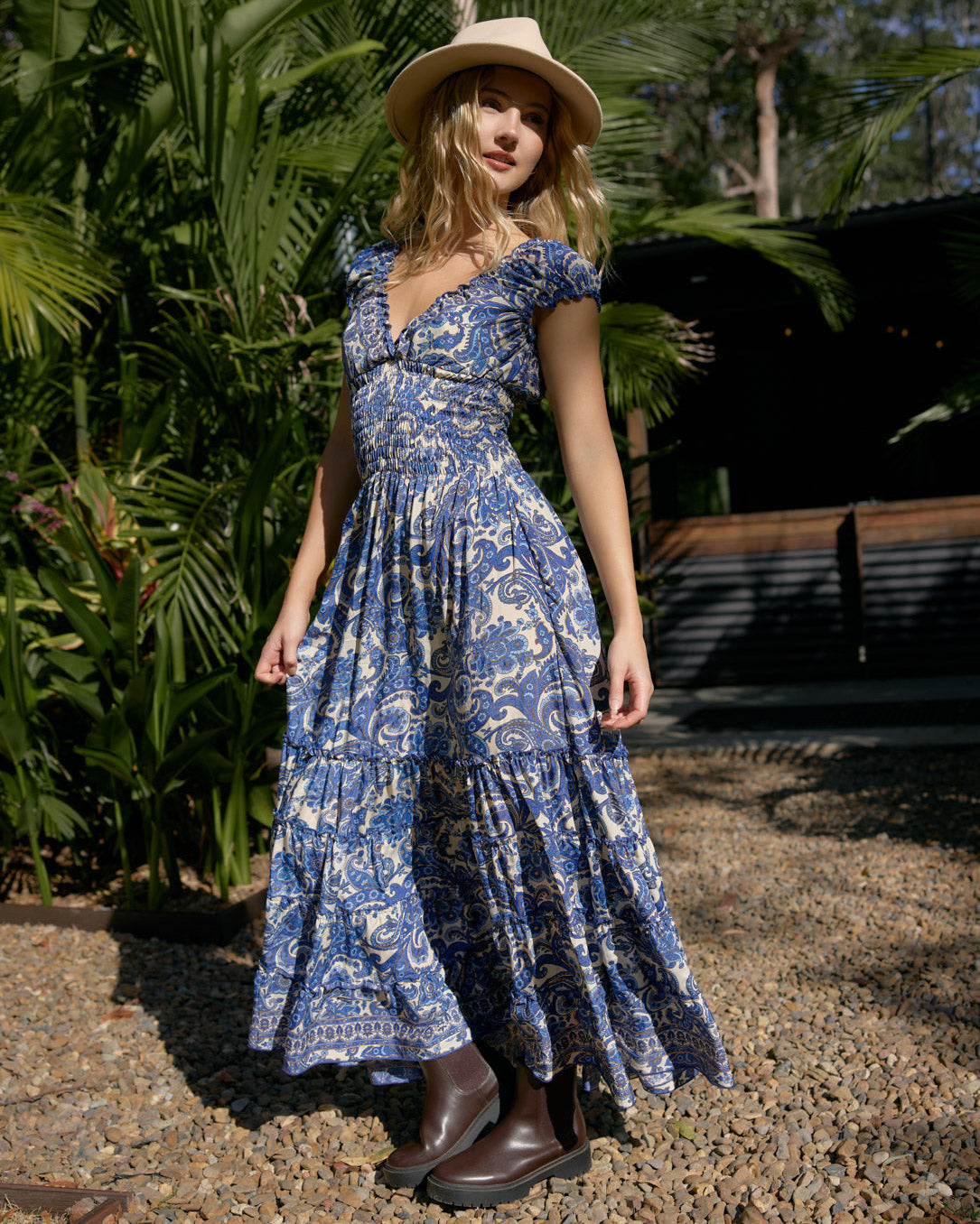 SAMARA MAXI DRESS SEA WHISPER