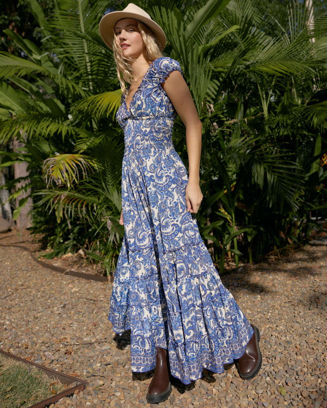 SAMARA MAXI DRESS SEA WHISPER