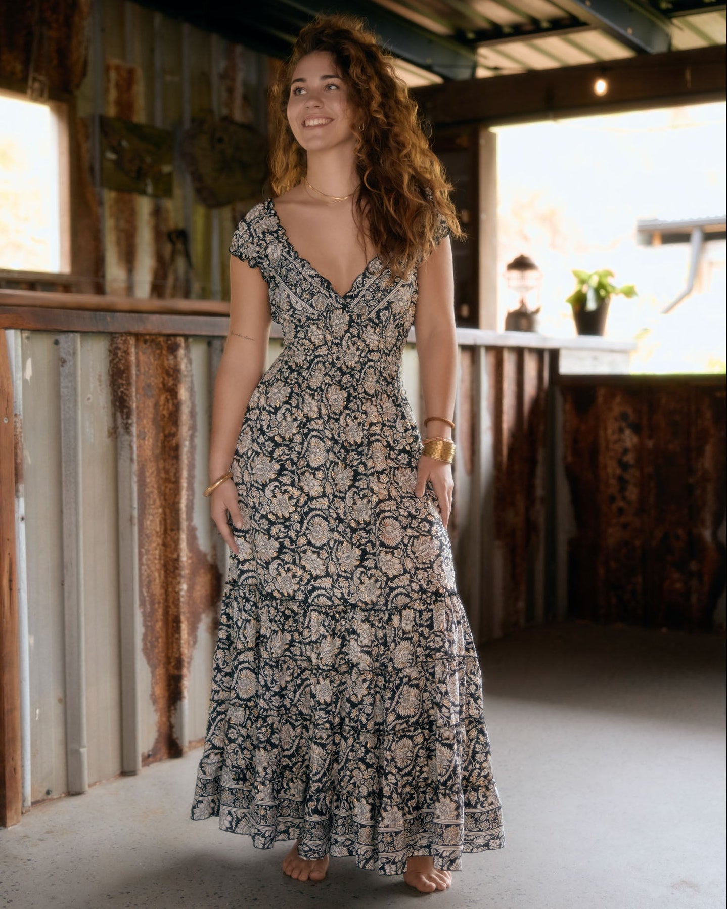 SAMARA MAXI DRESS WILD INK