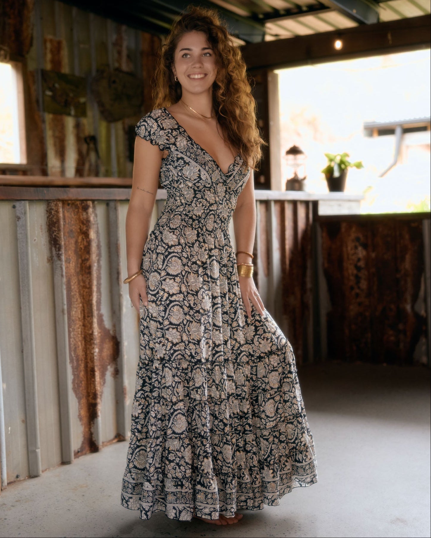 SAMARA MAXI DRESS WILD INK