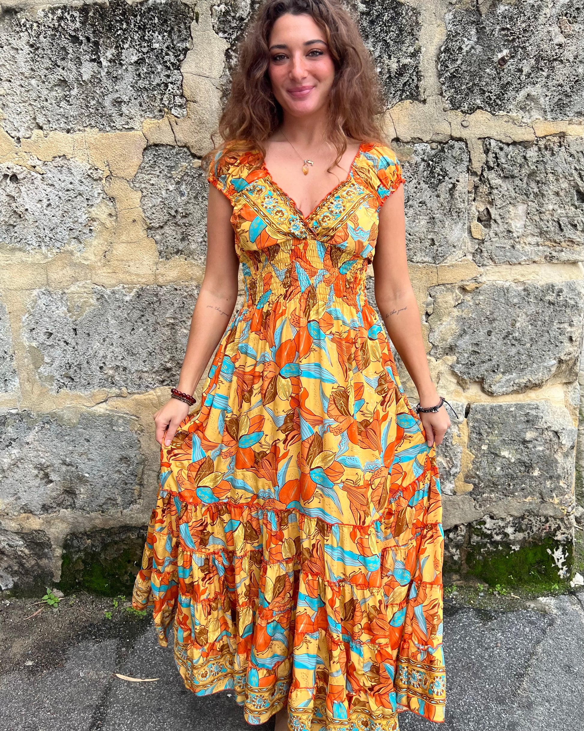 SAMARA MAXI DRESS SUNBURST