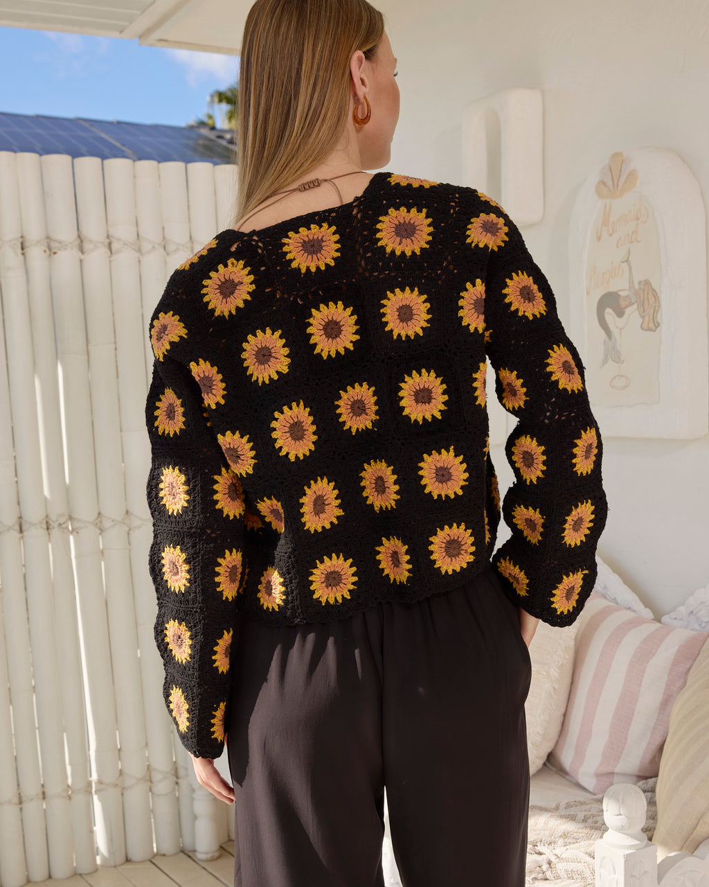 SUNFLOWER CARDIGAN BLACK