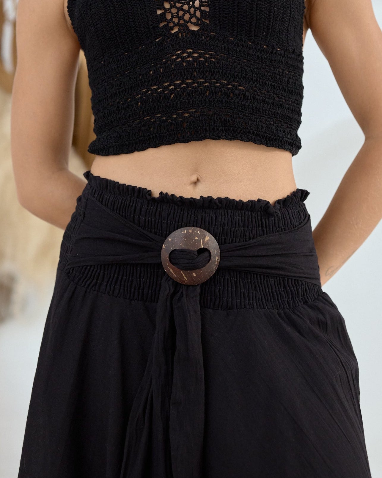 COCO MAXI SKIRT BLACK