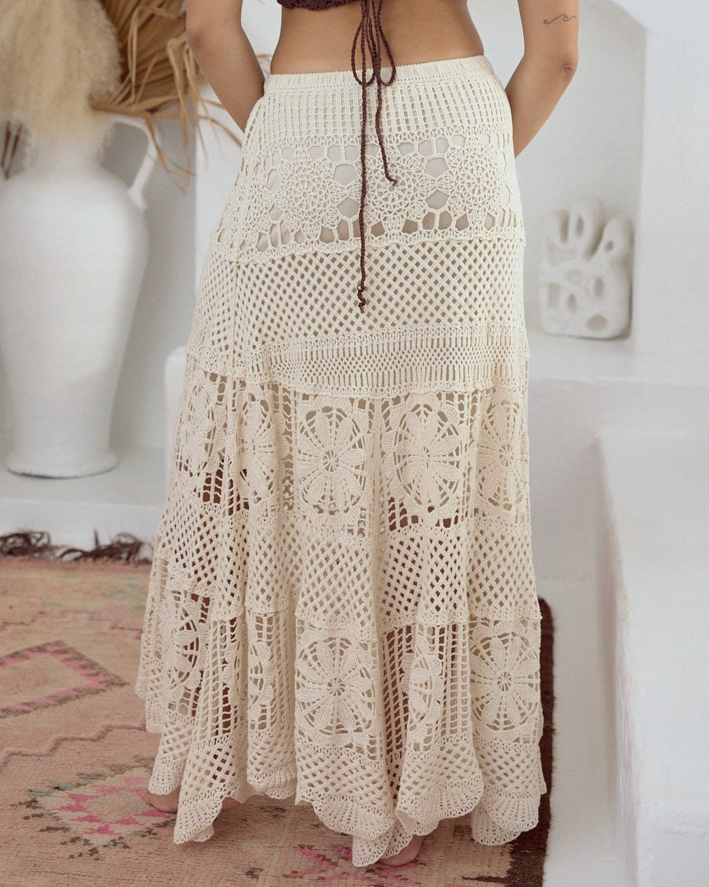 NOVA MAXI SKIRT VINTAGE CREAM