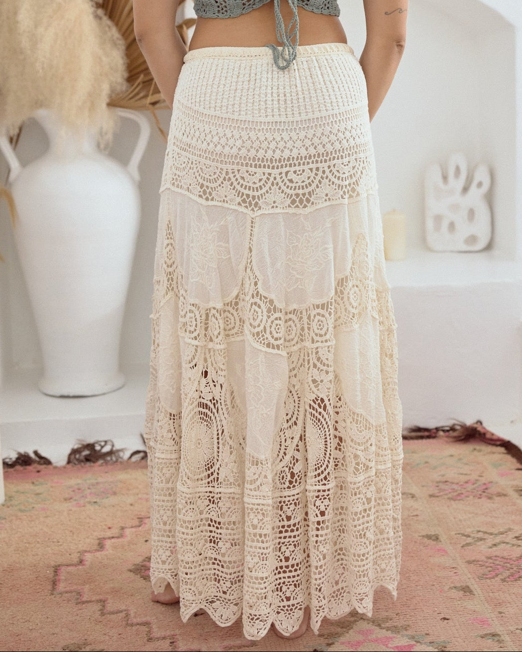 MADI MAXI SKIRT VINTAGE CREAM