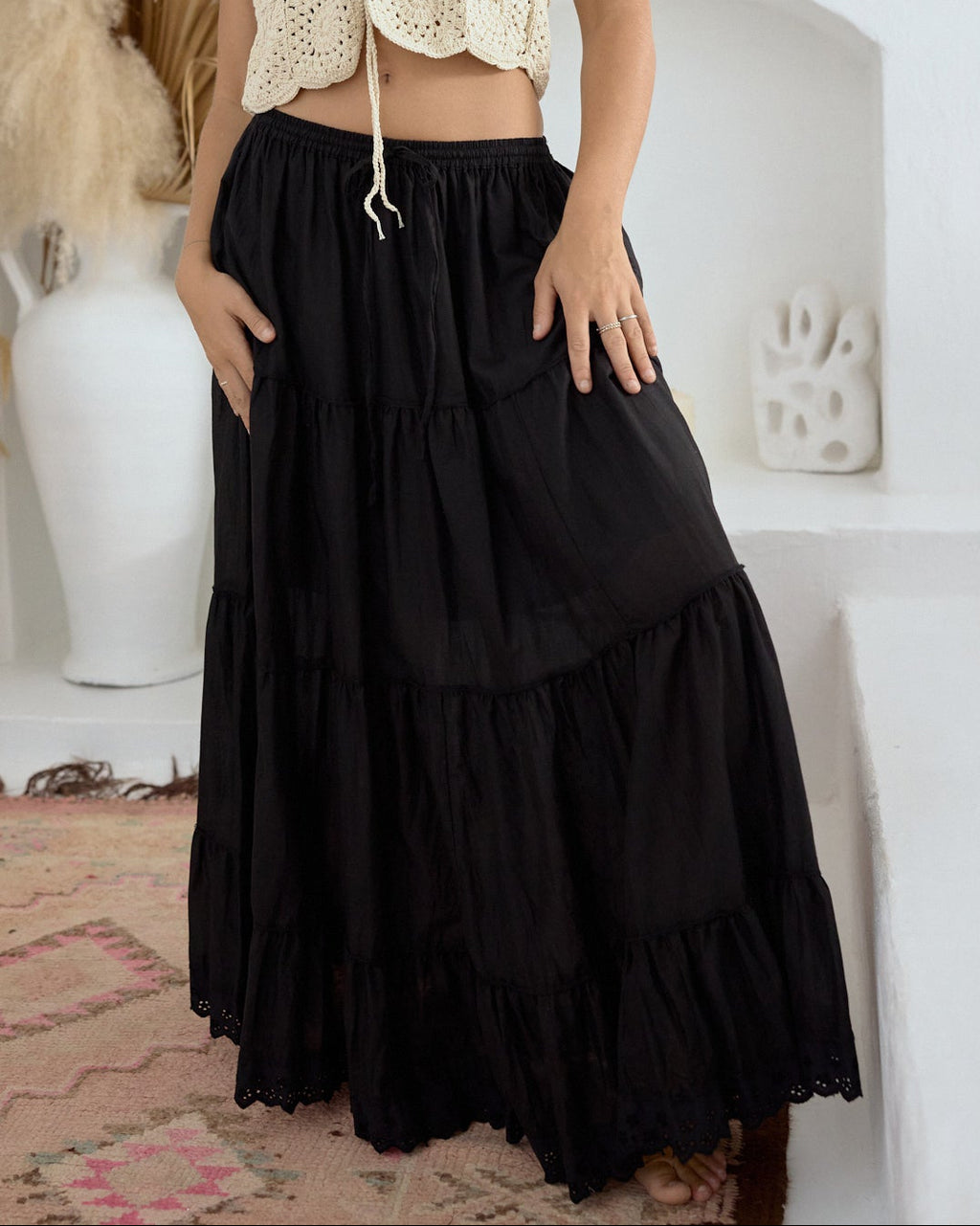 BELLA MAXI SKIRT BLACK