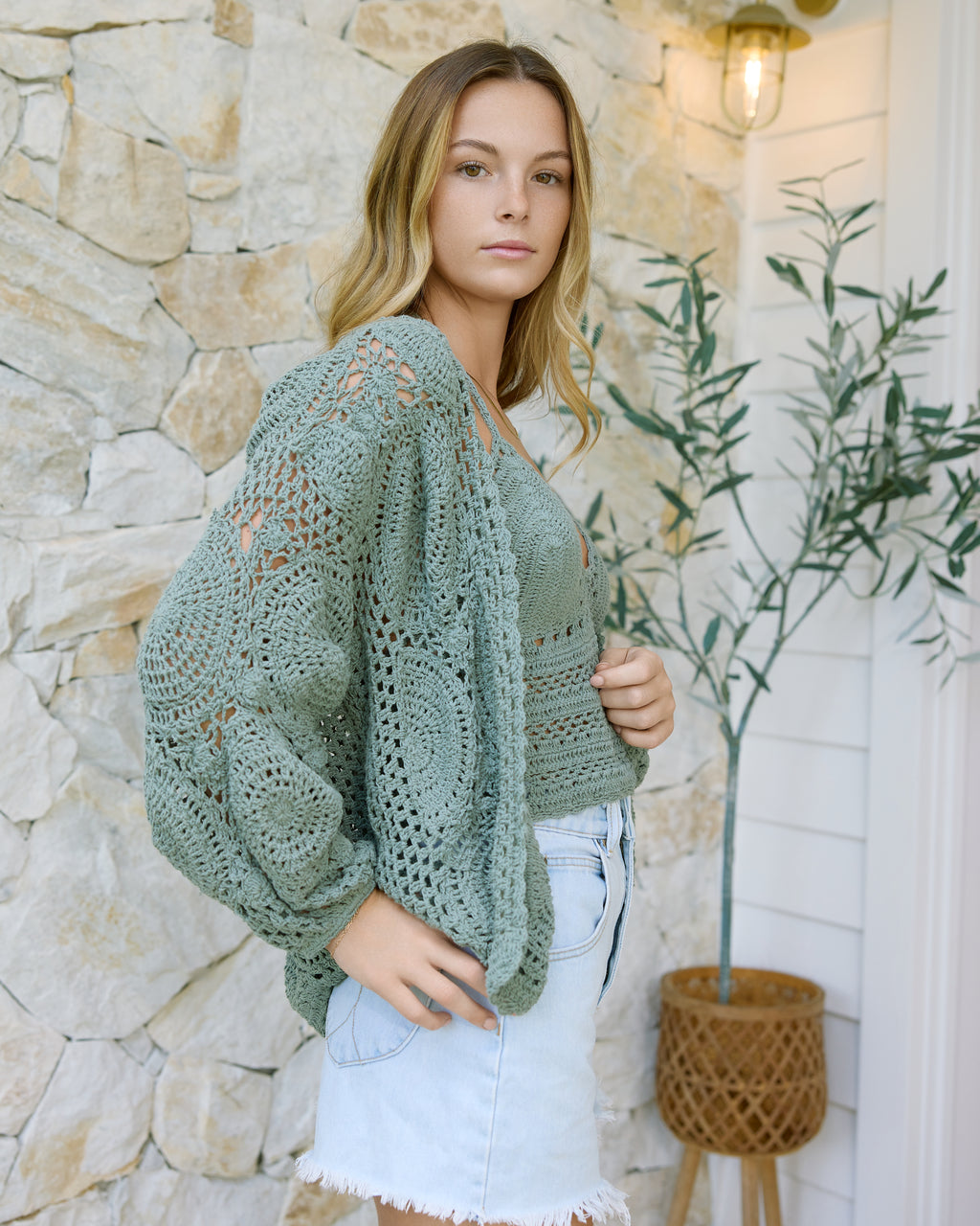 KYRA CARDIGAN SAGE