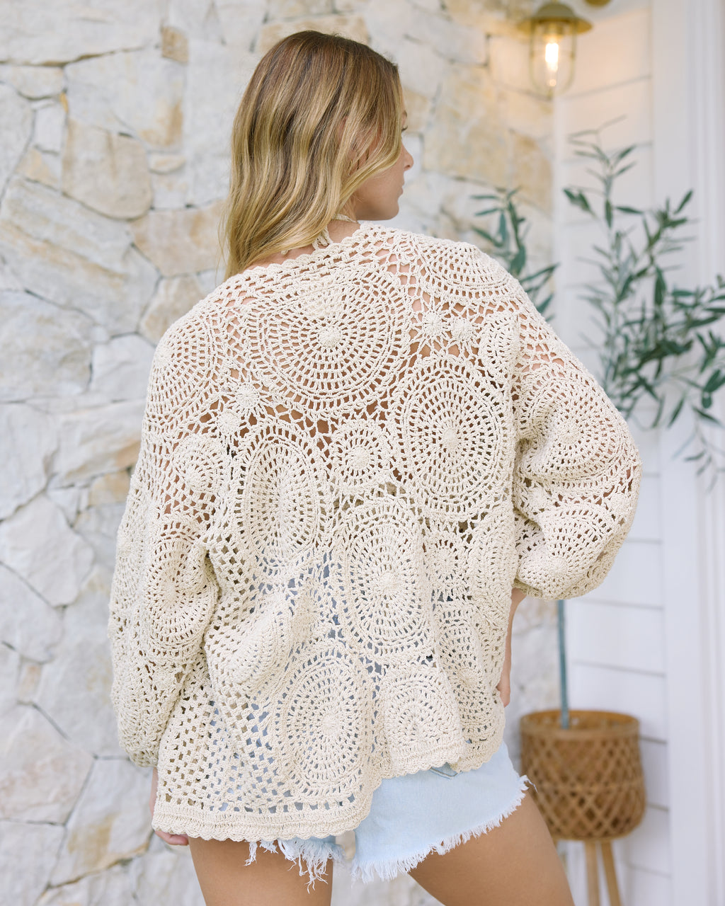 KYRA CARDIGAN VINTAGE CREAM