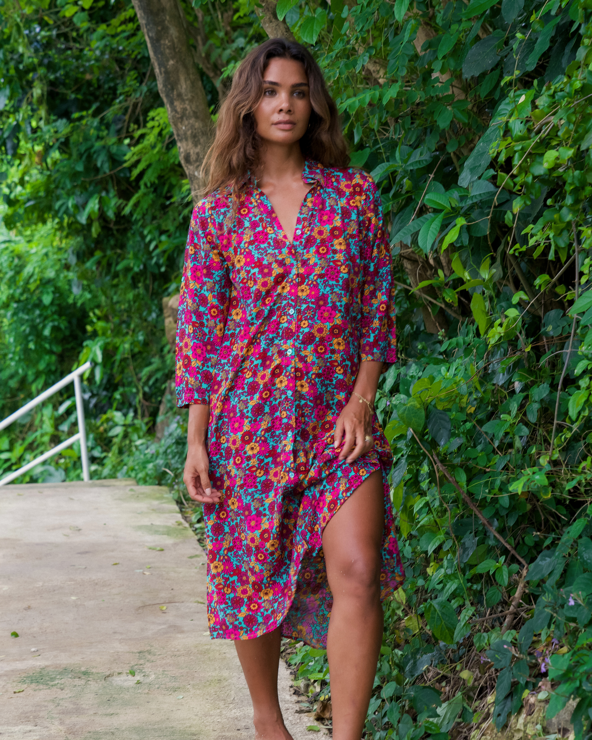 RETREAT MIDI DRESS WILDFLOWER
