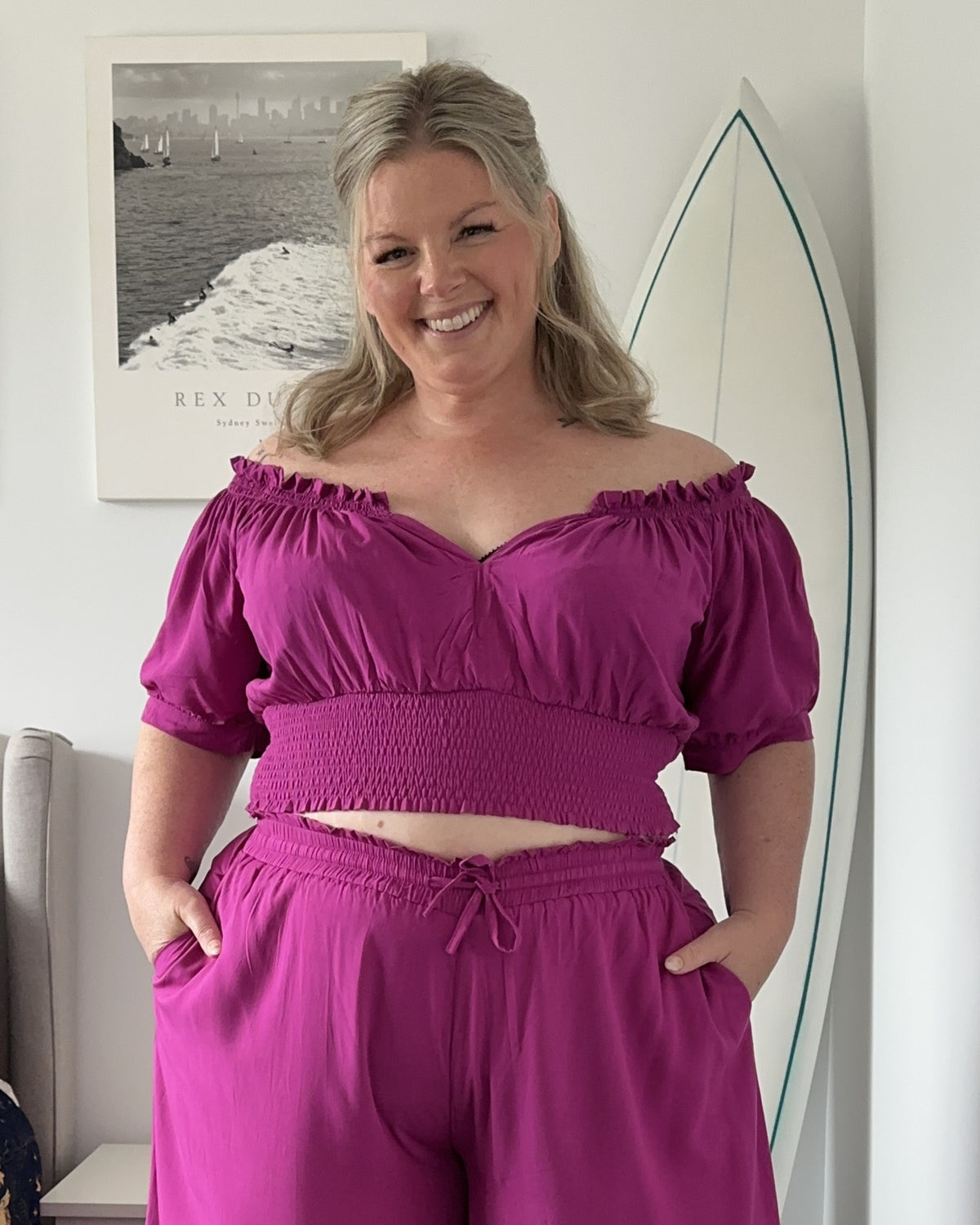 AVA TOP MAGENTA