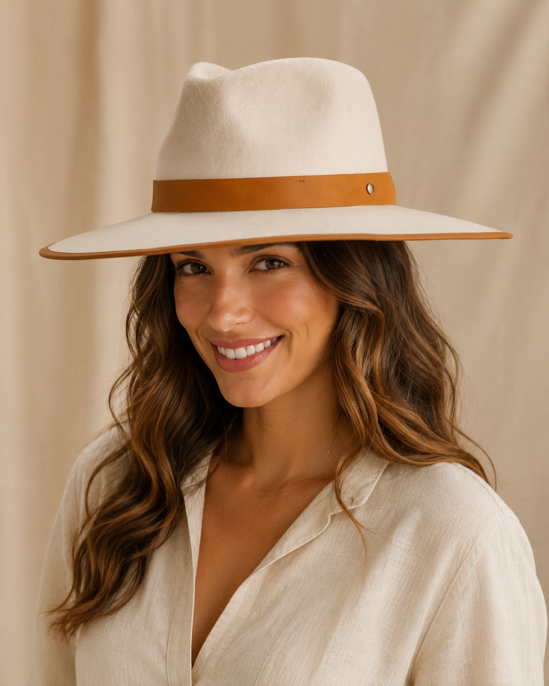 TAHLIA PANAMA HAT SNOW
