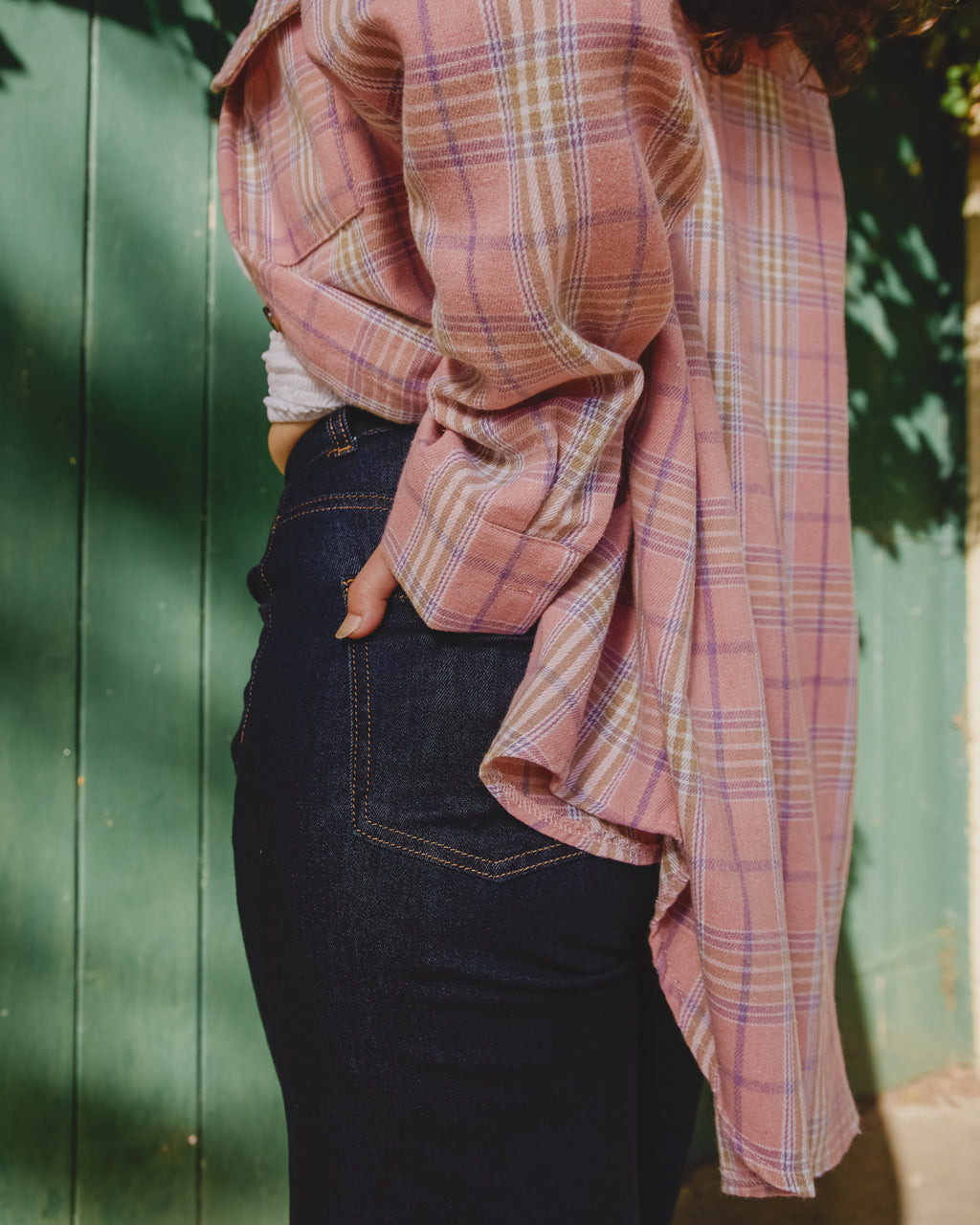 JOAN FLANNEL SHACKET PINK