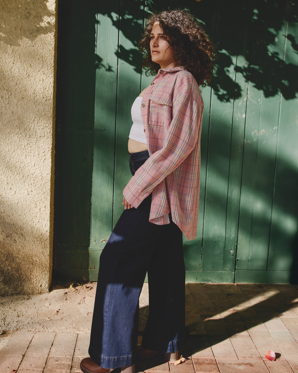 JOAN FLANNEL SHACKET PINK