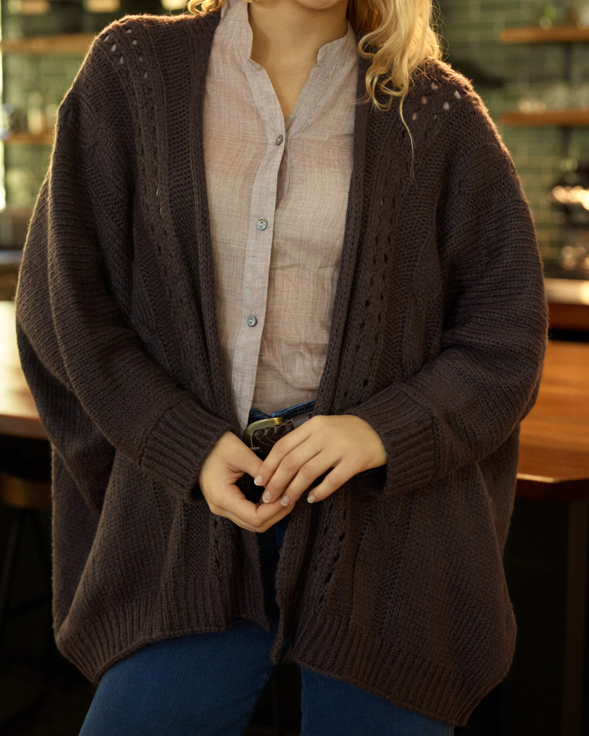 MILLY CARDIGAN CHOCOLATE