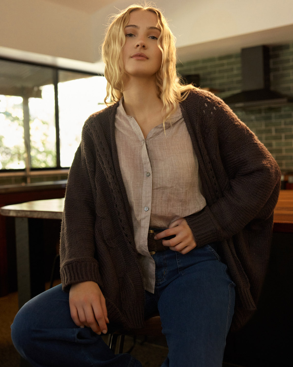MILLY CARDIGAN CHOCOLATE