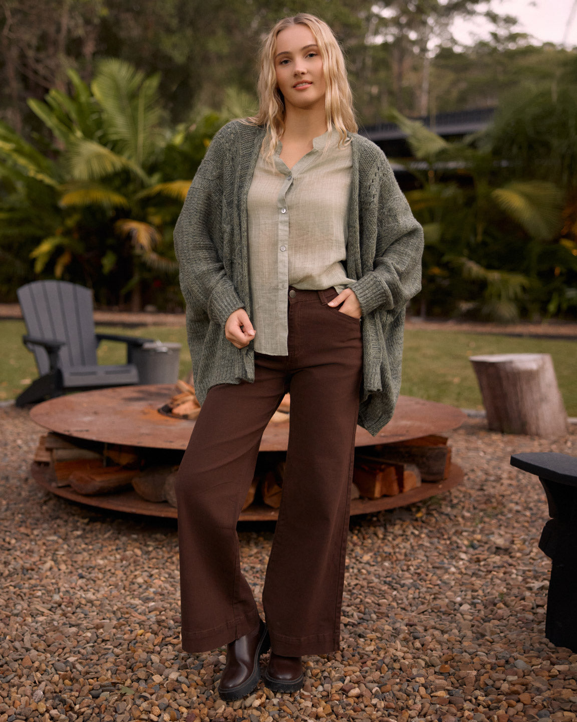 MILLY CARDIGAN MOSS