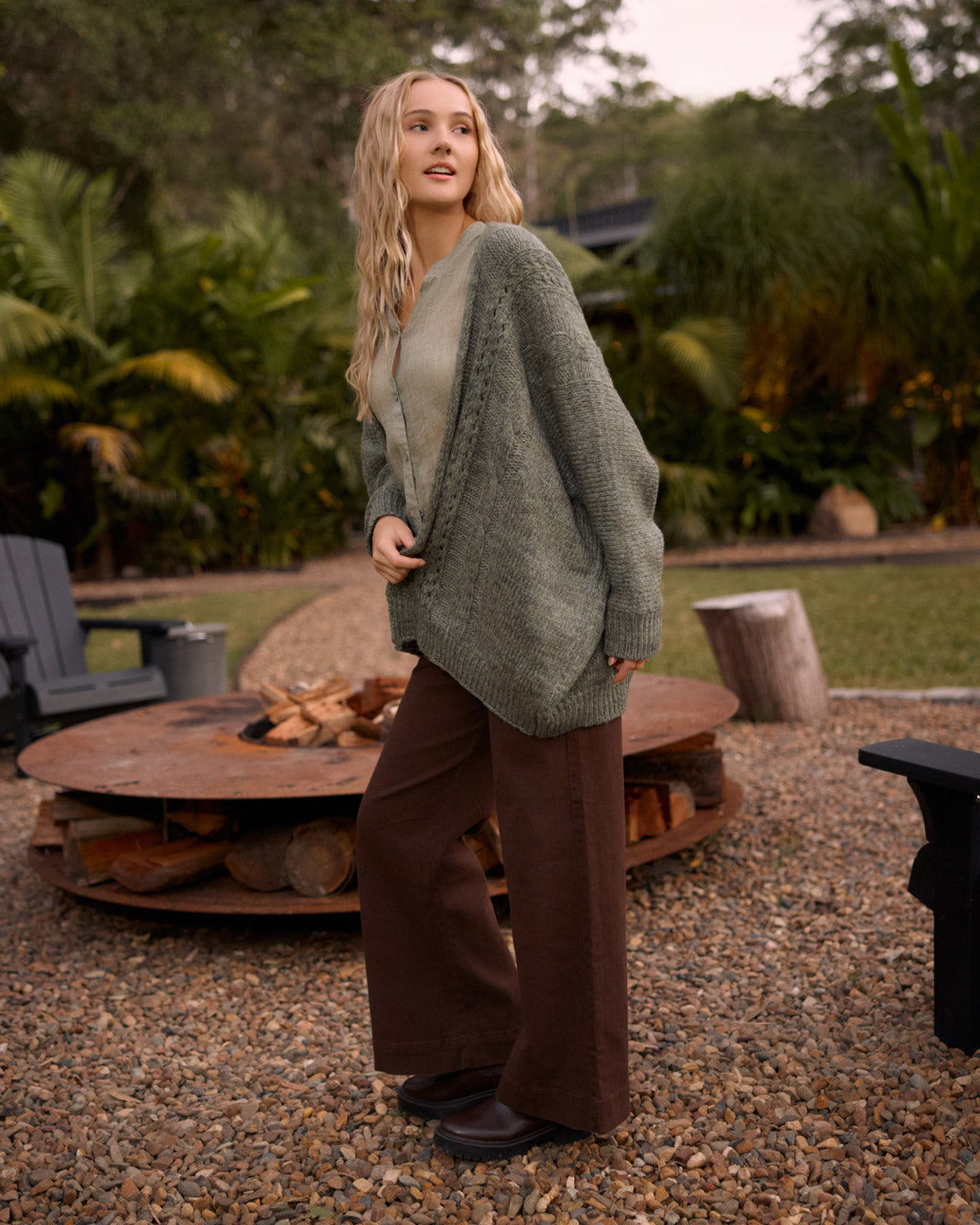 MILLY CARDIGAN MOSS